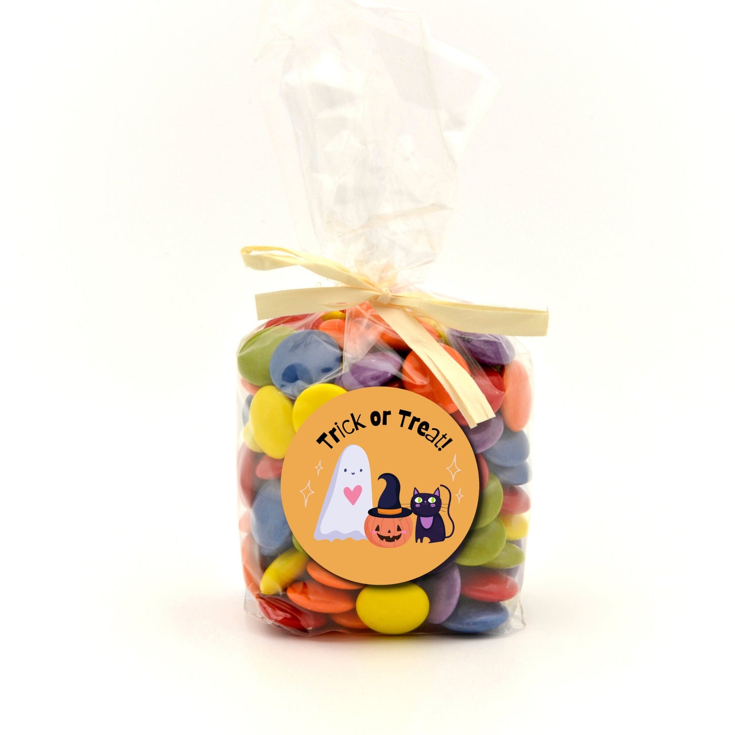 Personalized Halloween Ghost & Friends Party Favor Goody Bag Stickers