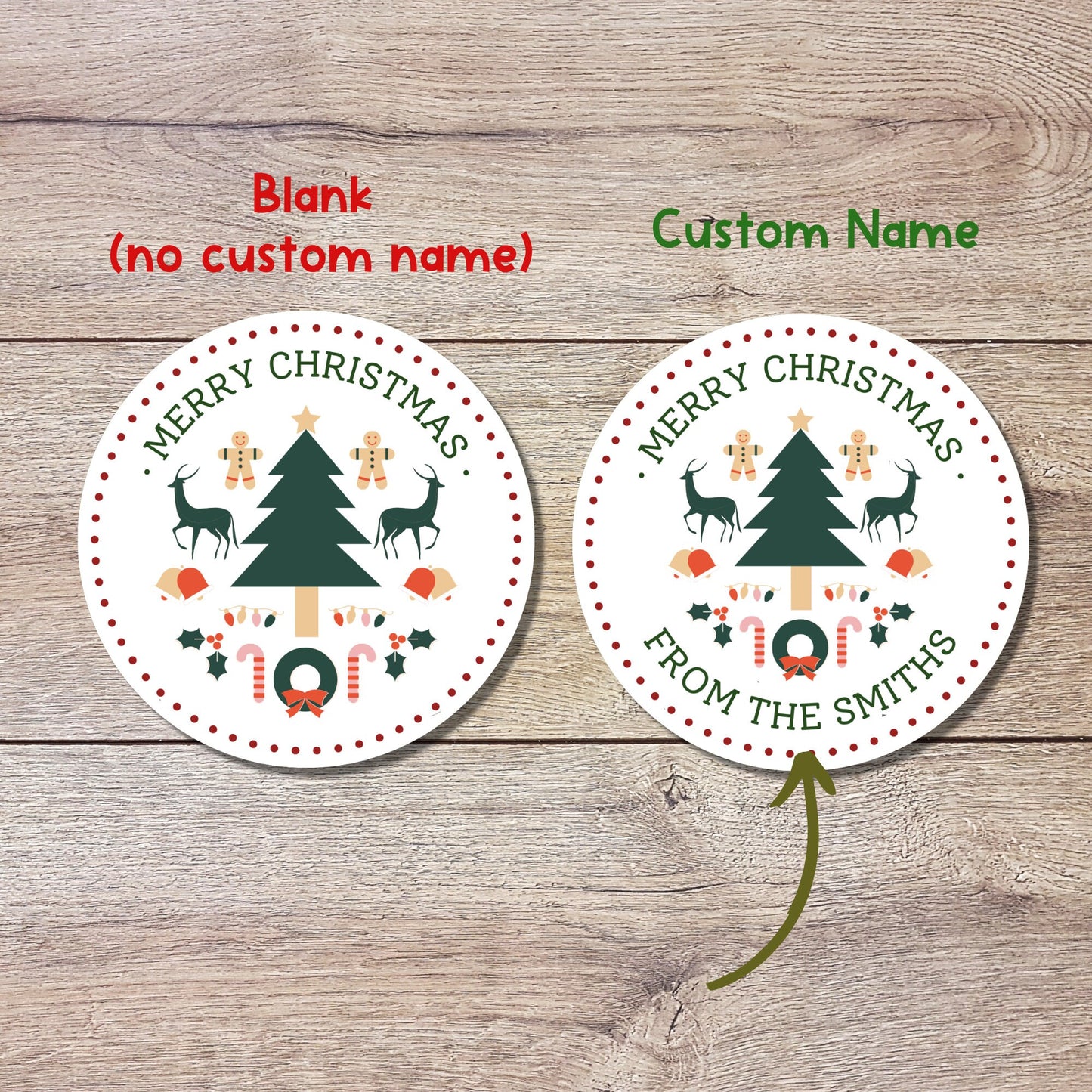 Personalized Christmas Stickers