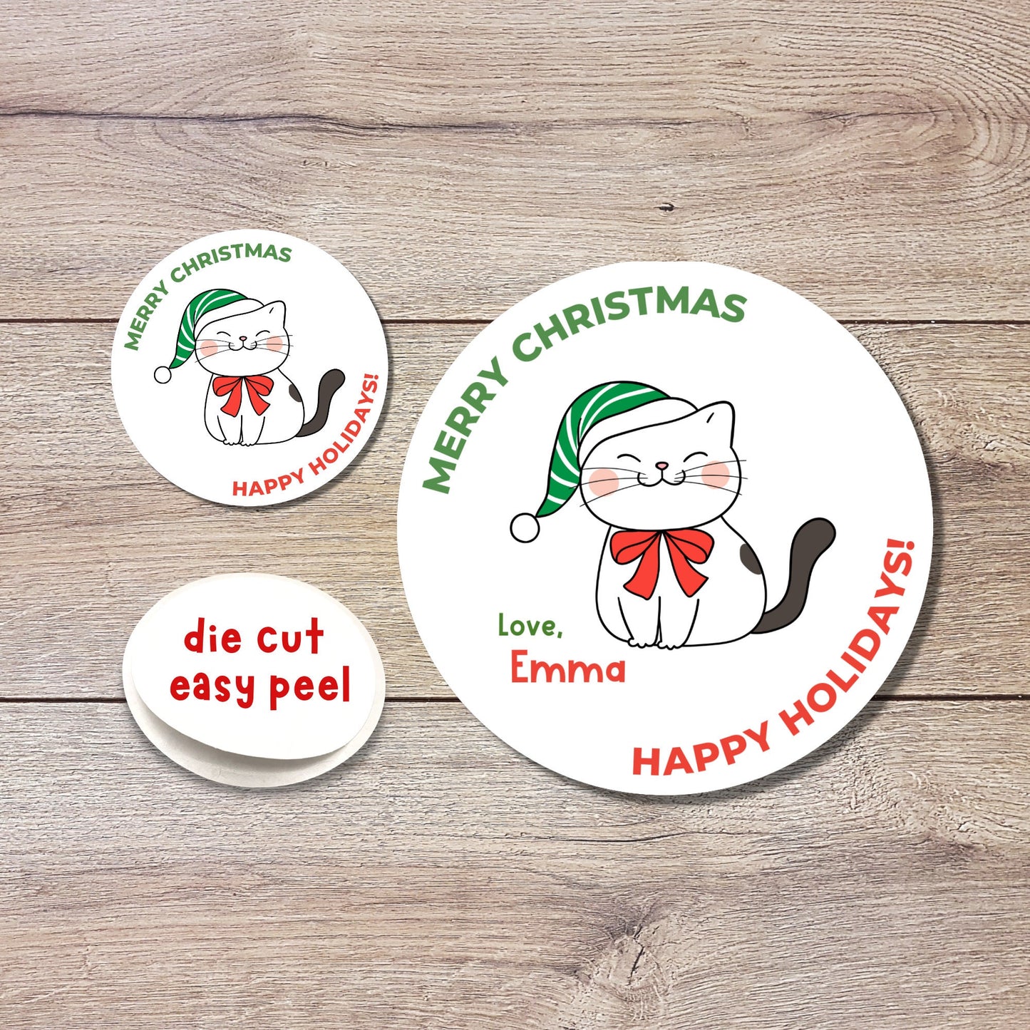 Personalized Christmas Stickers