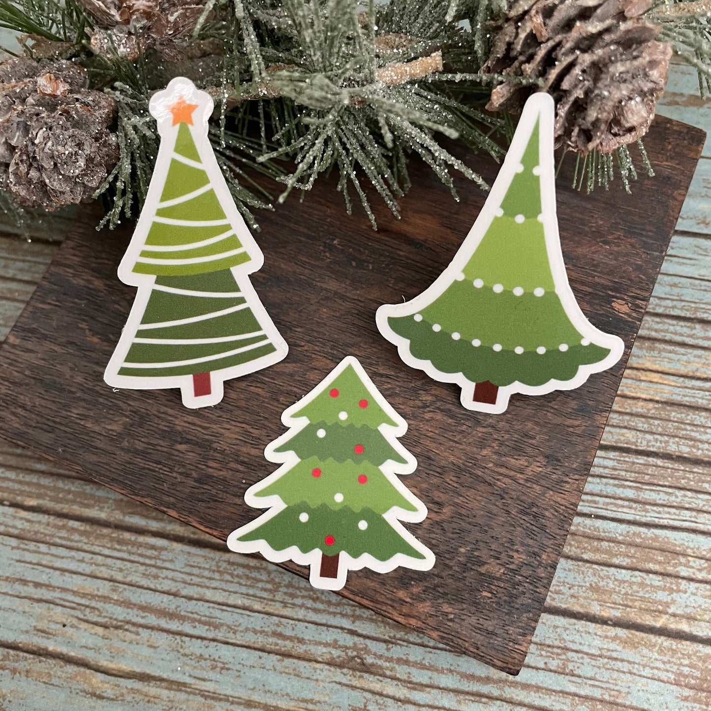 Christmas Tree Vinyl Sticker Set