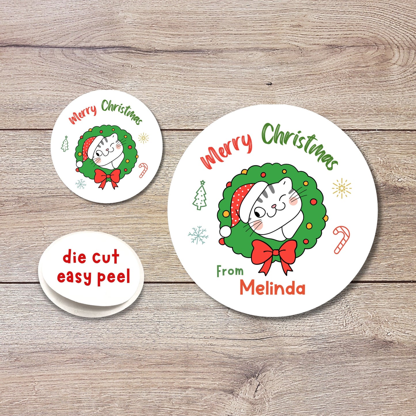 Personalized Christmas Stickers