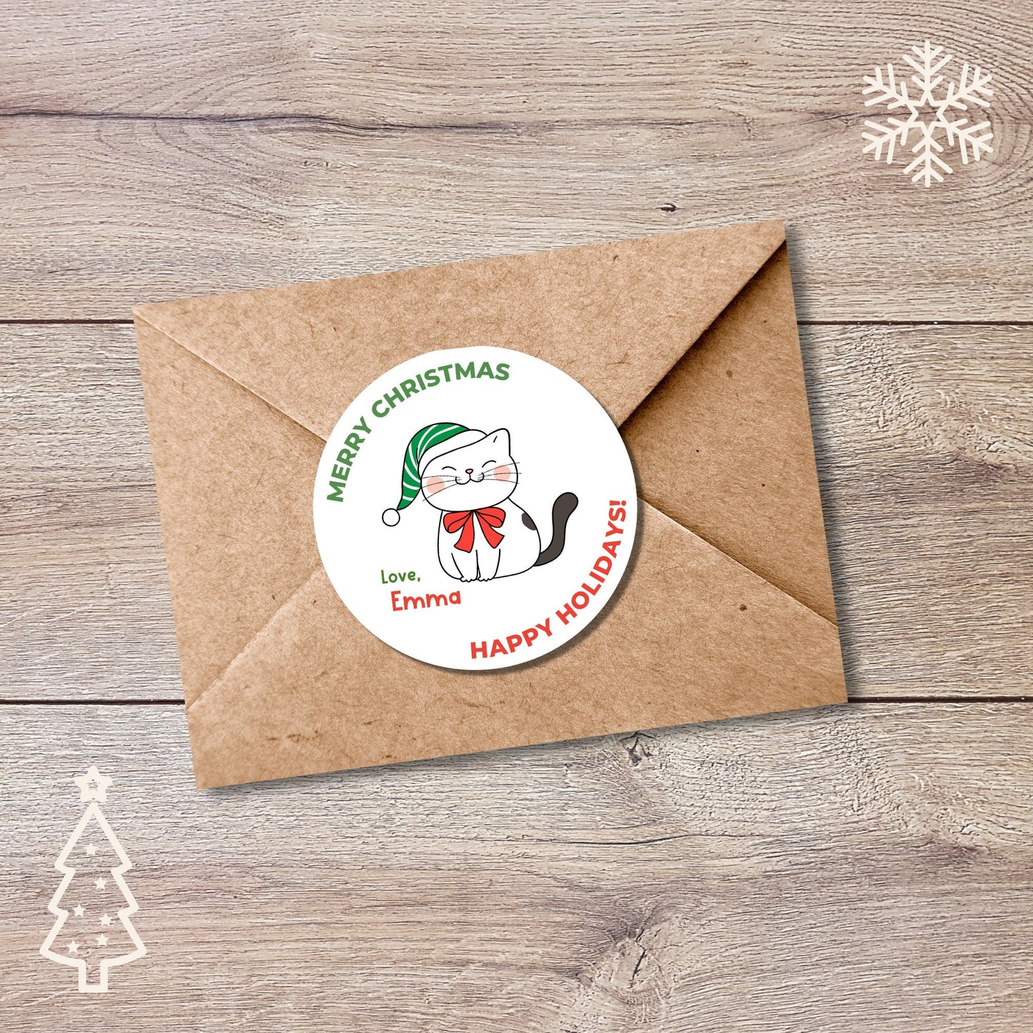Personalized Christmas Stickers
