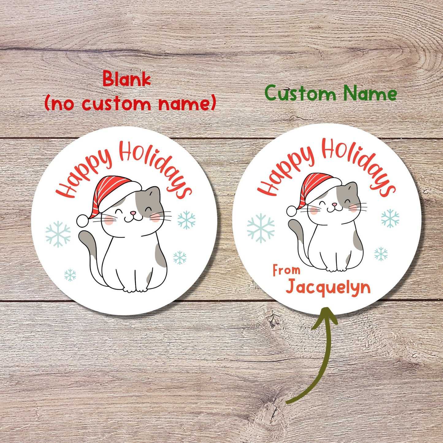 Personalized Christmas Stickers