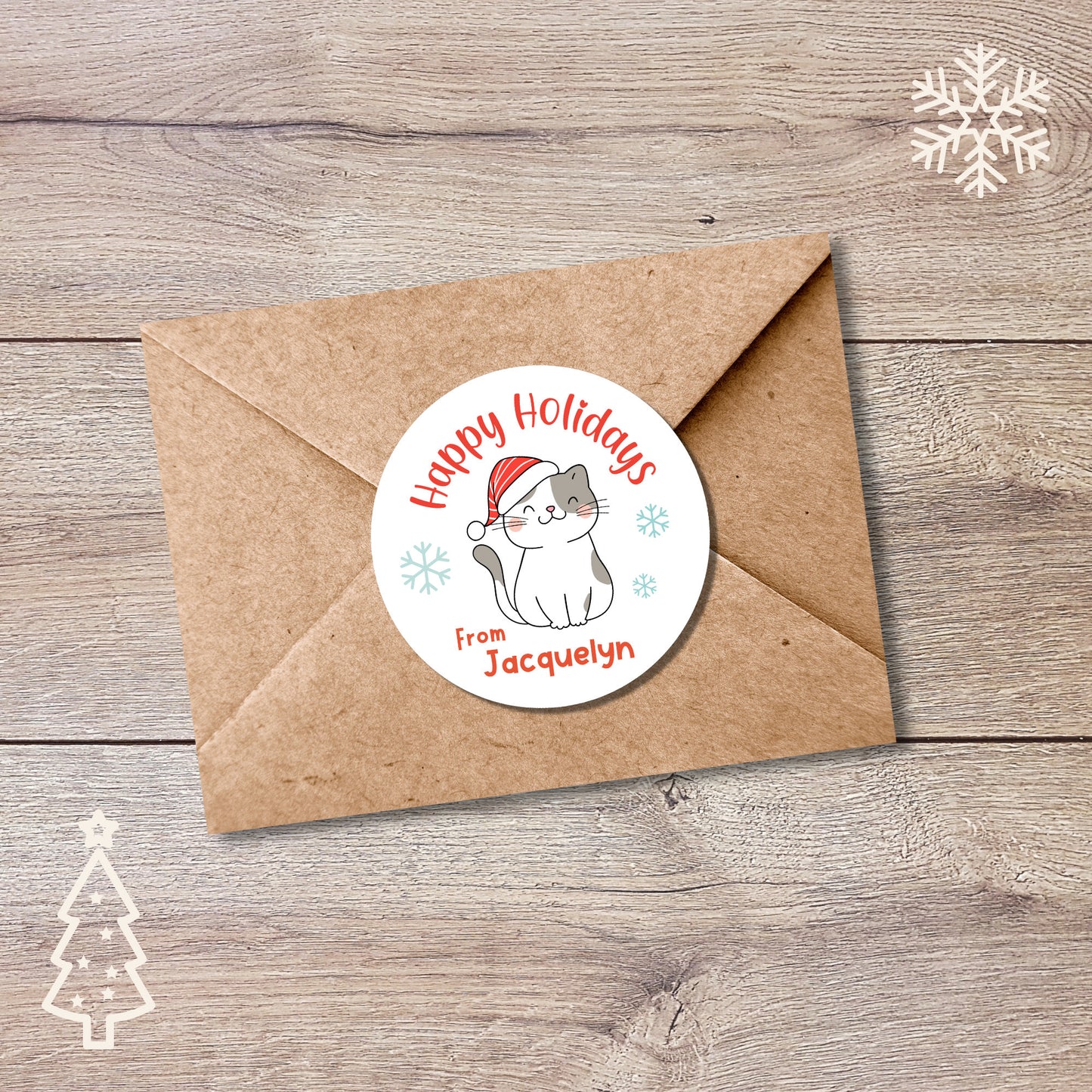 Personalized Christmas Stickers