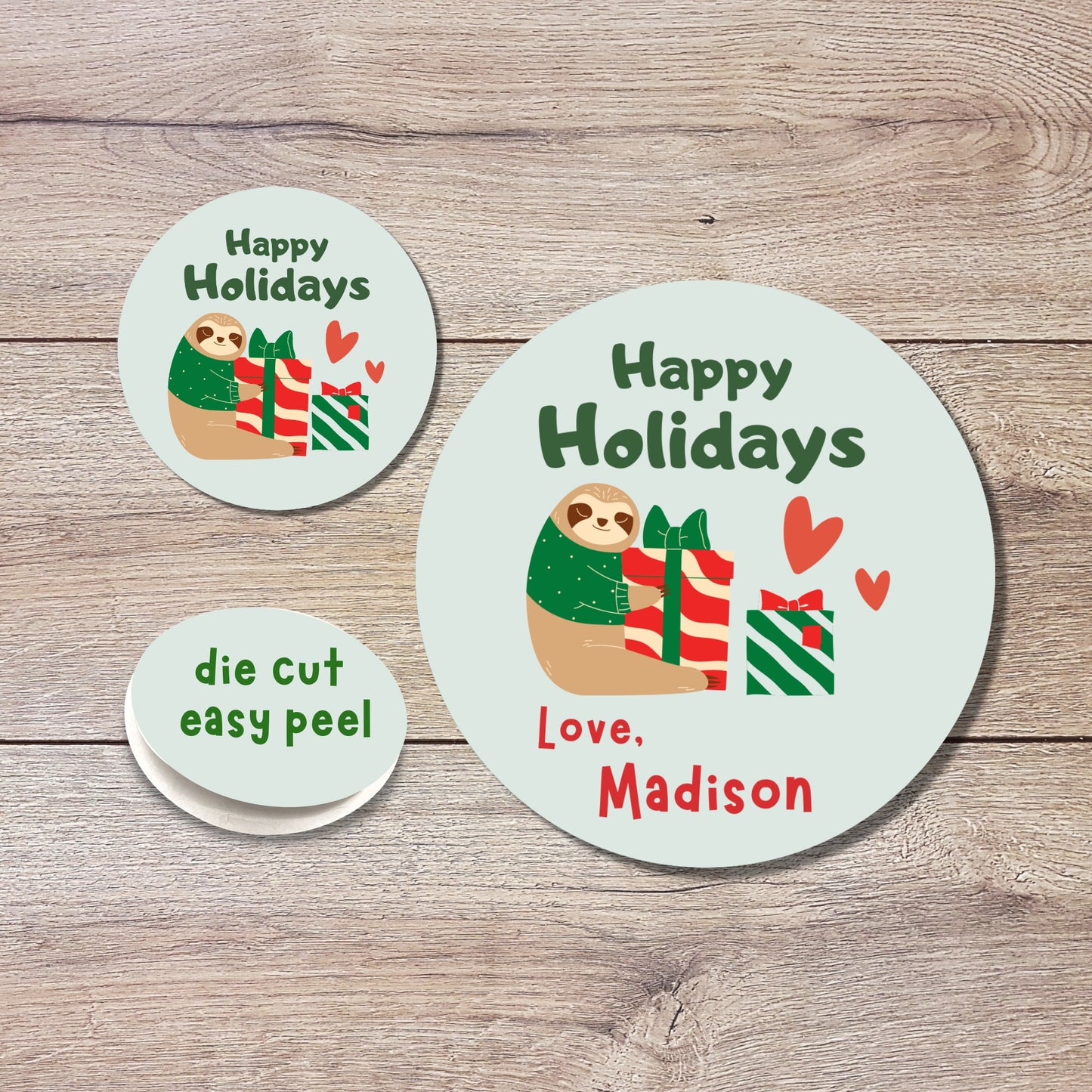 Personalized Christmas Stickers