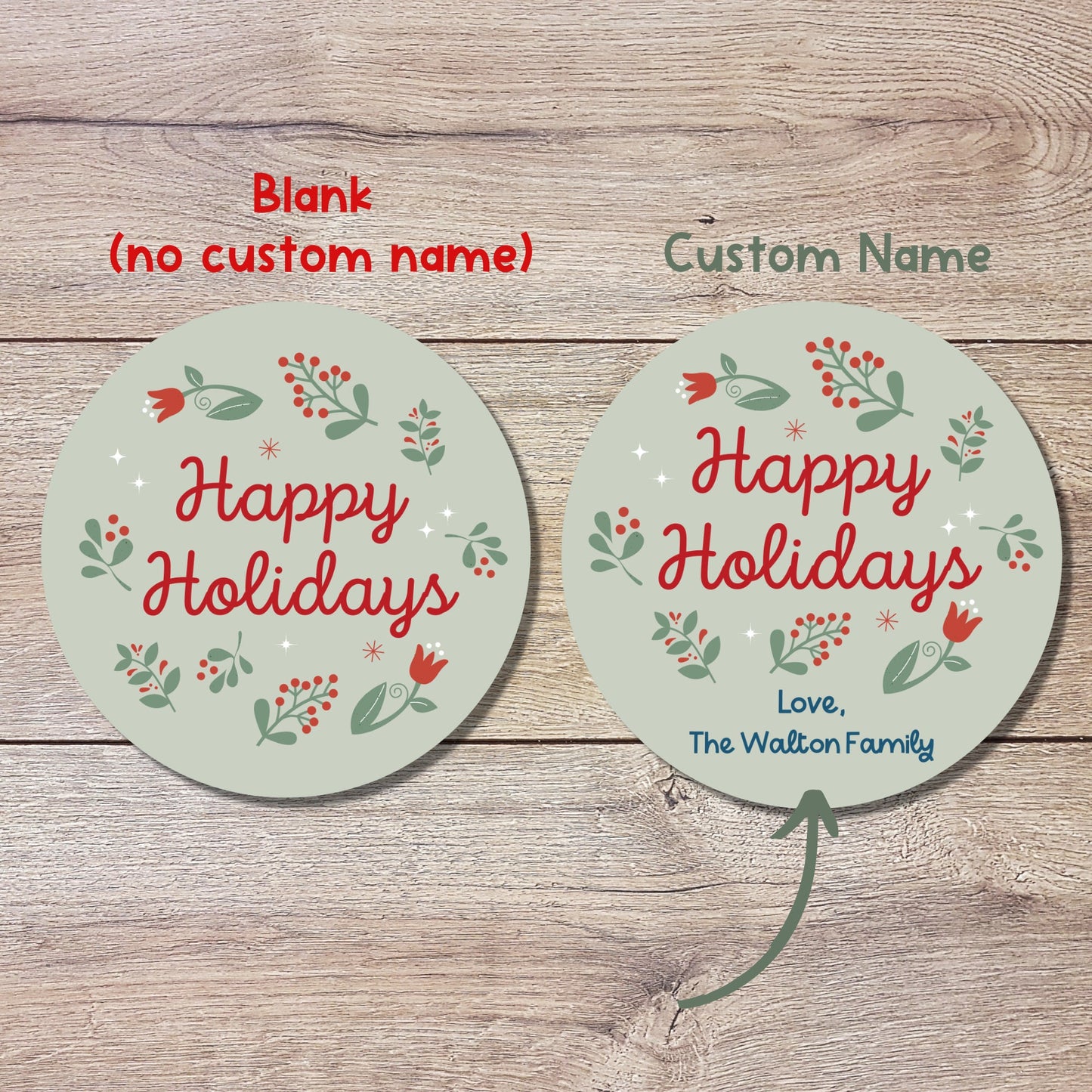 Personalized Christmas Stickers