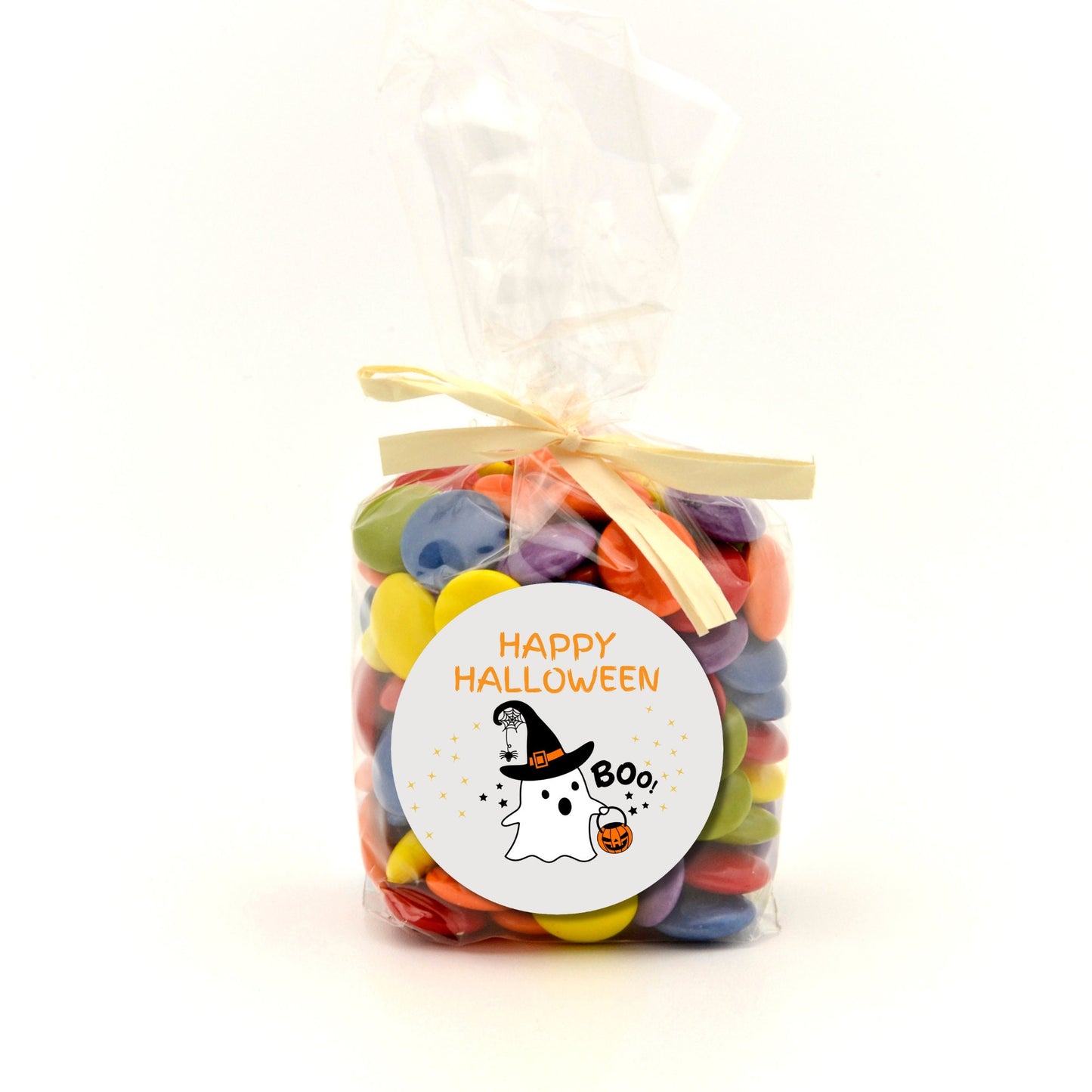 Personalized Ghost Boo Halloween Party Favor Goody Bag Stickers