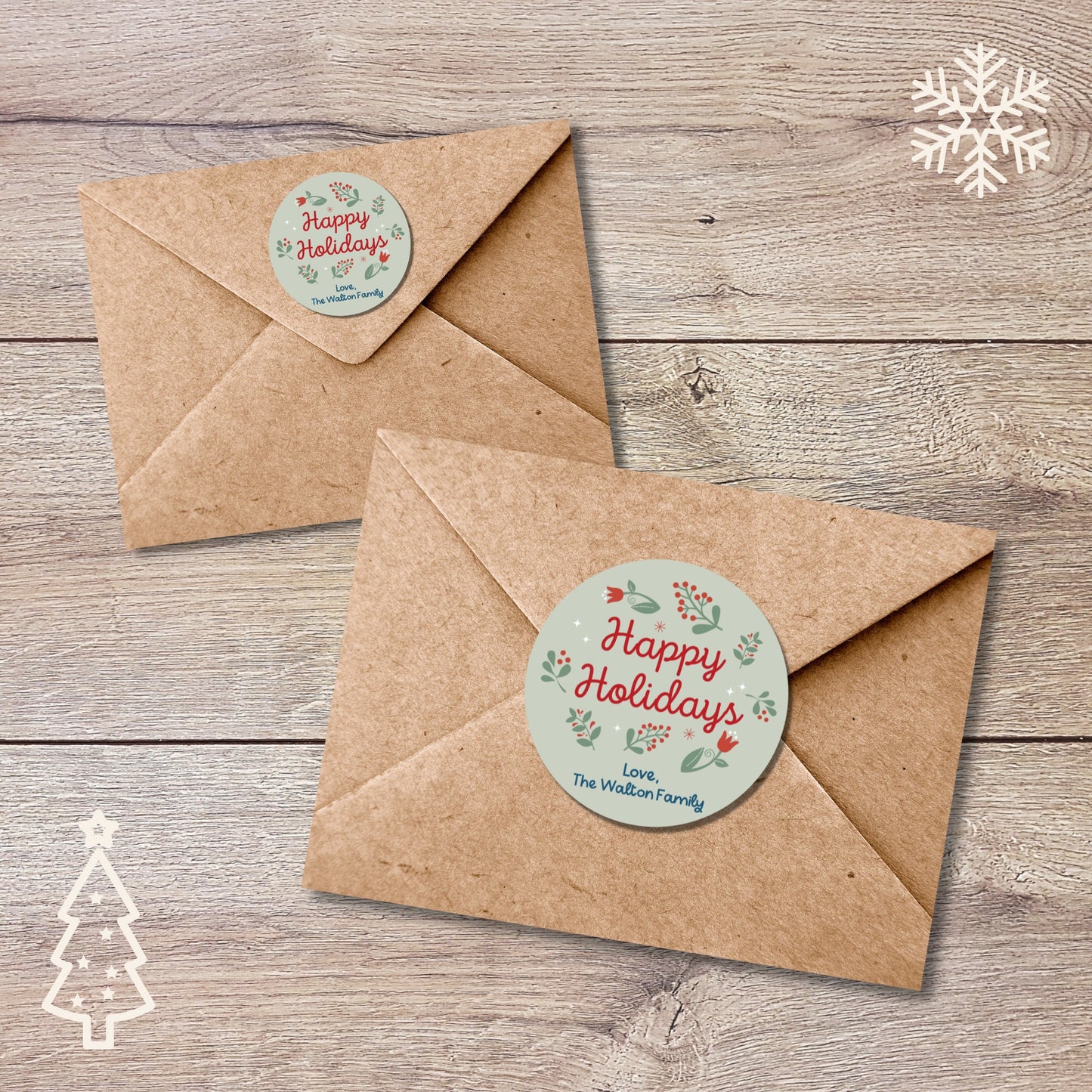 Personalized Christmas Stickers