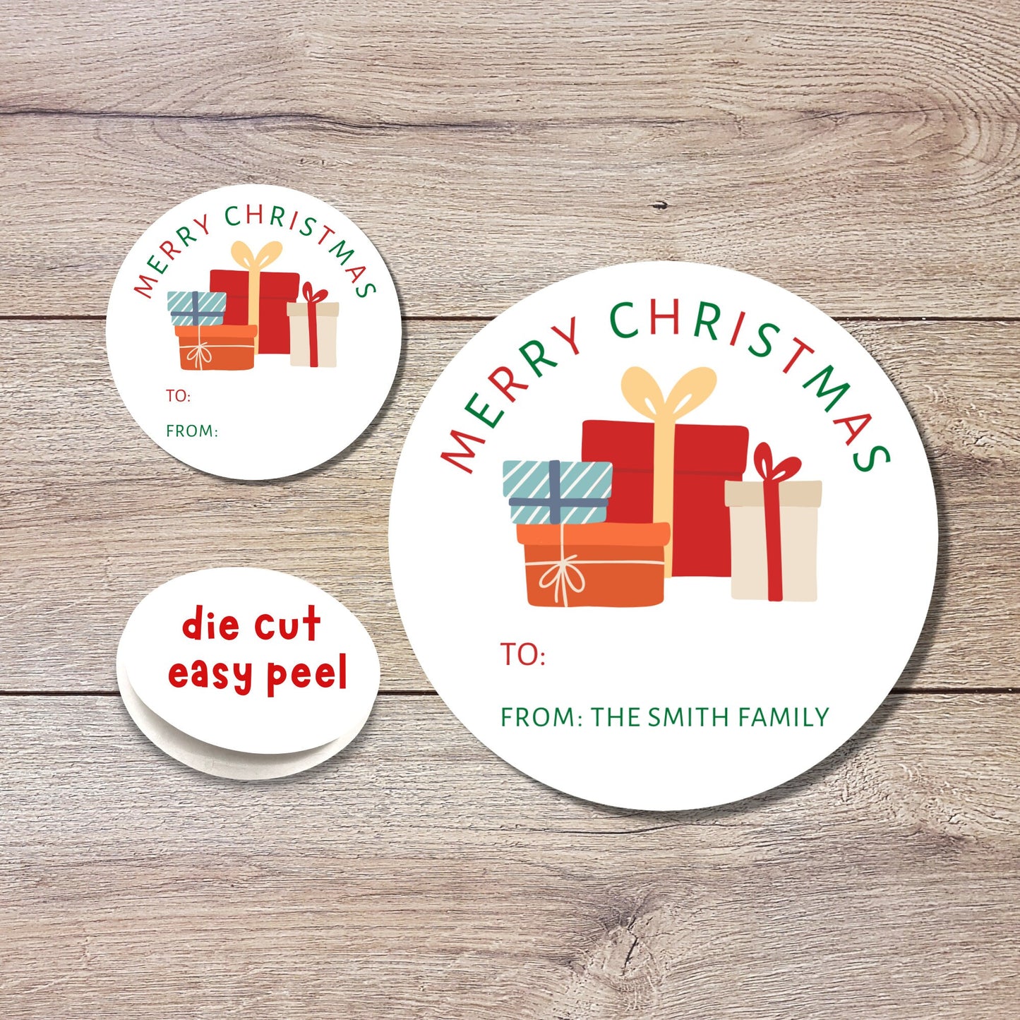 Personalized Christmas Gift Stickers