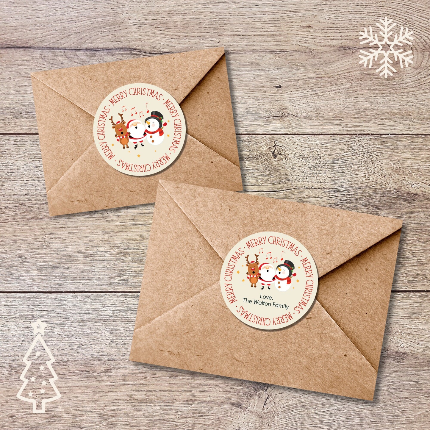 Personalized Christmas Stickers