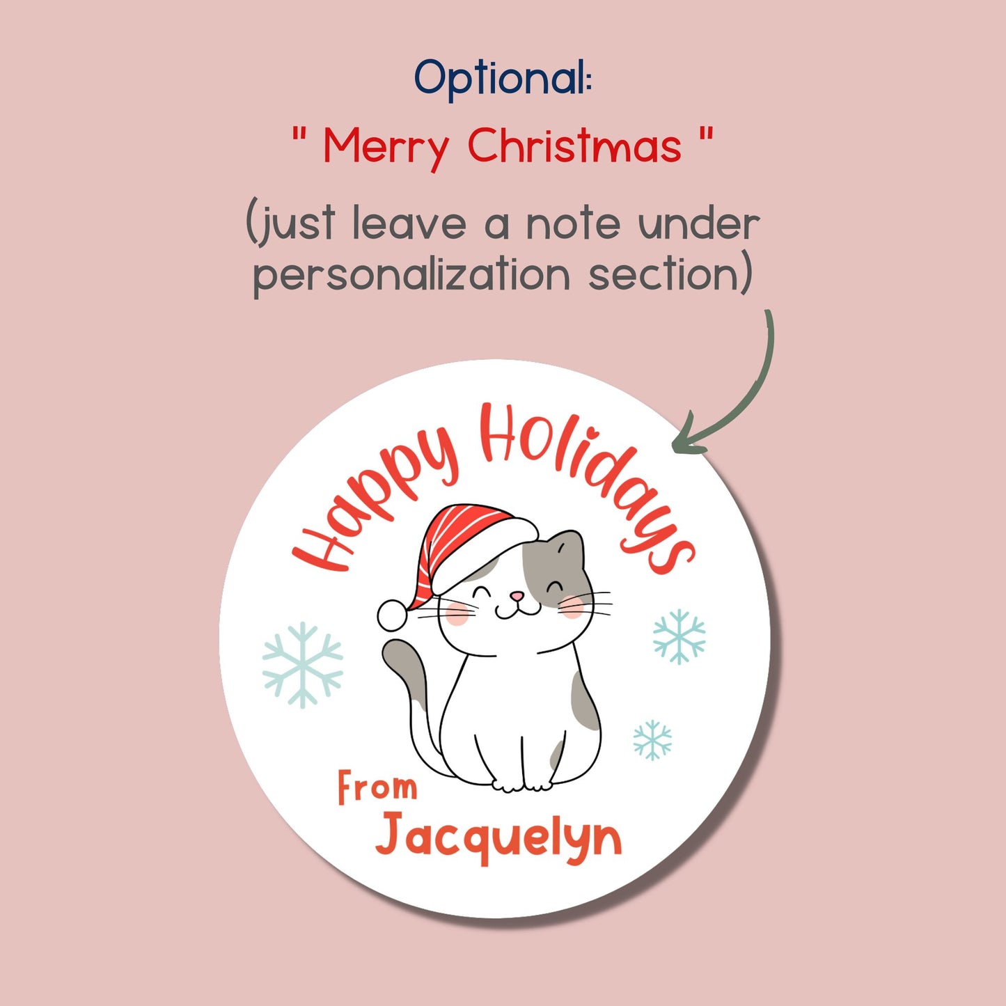 Personalized Christmas Stickers