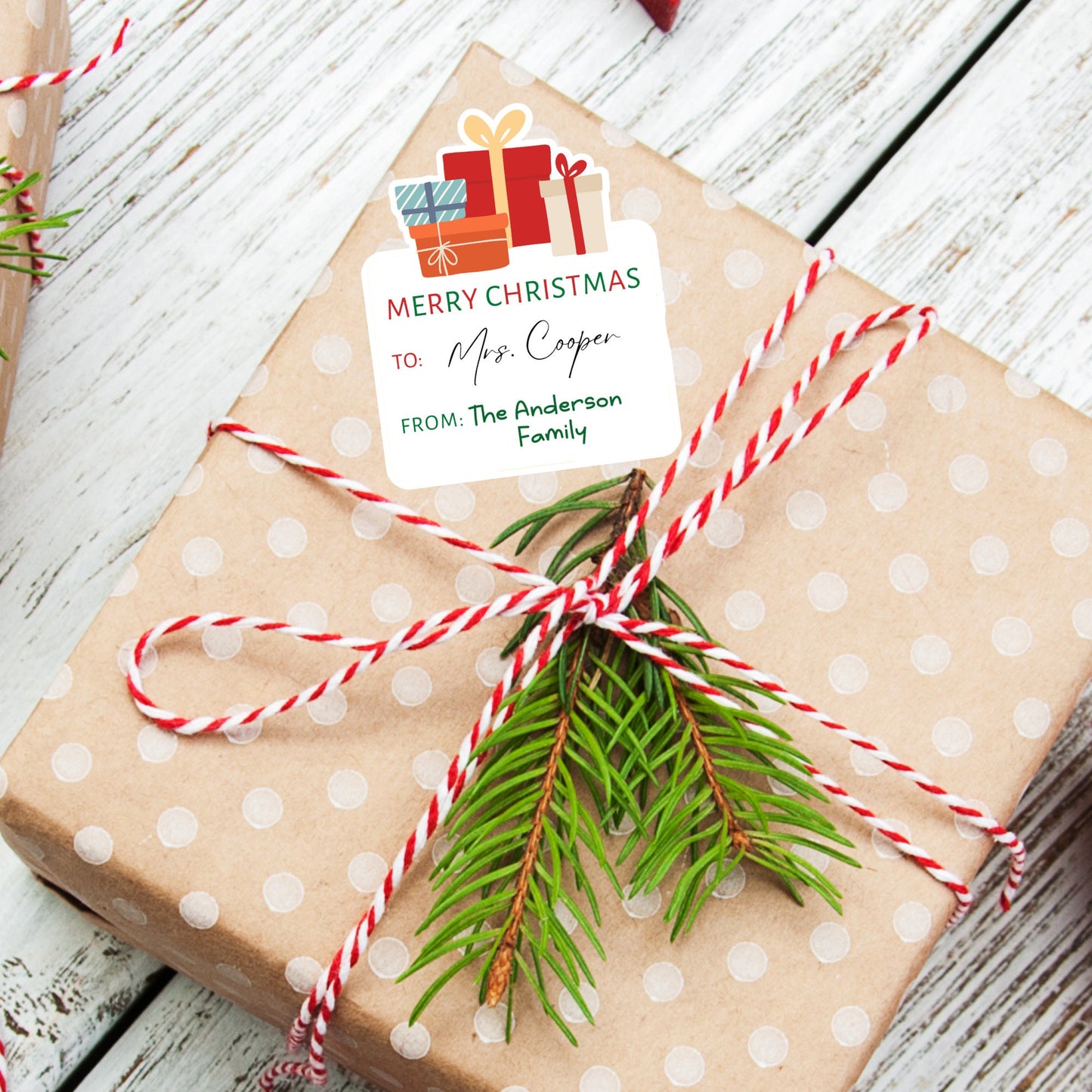 Personalized Christmas Stickers