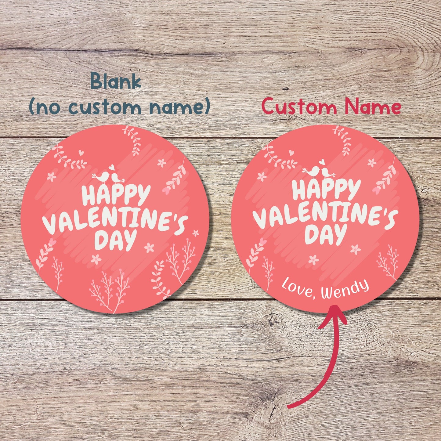Personalized Valentine's Day Stickers