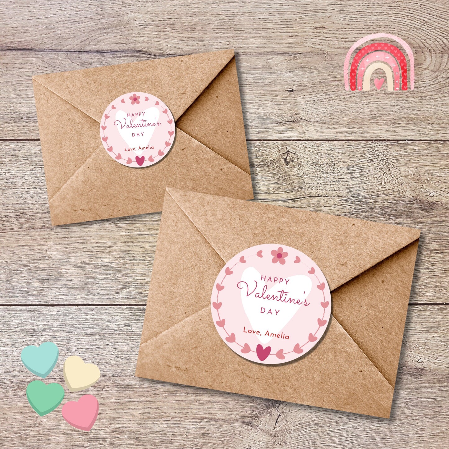 Personalized Valentine's Day Stickers
