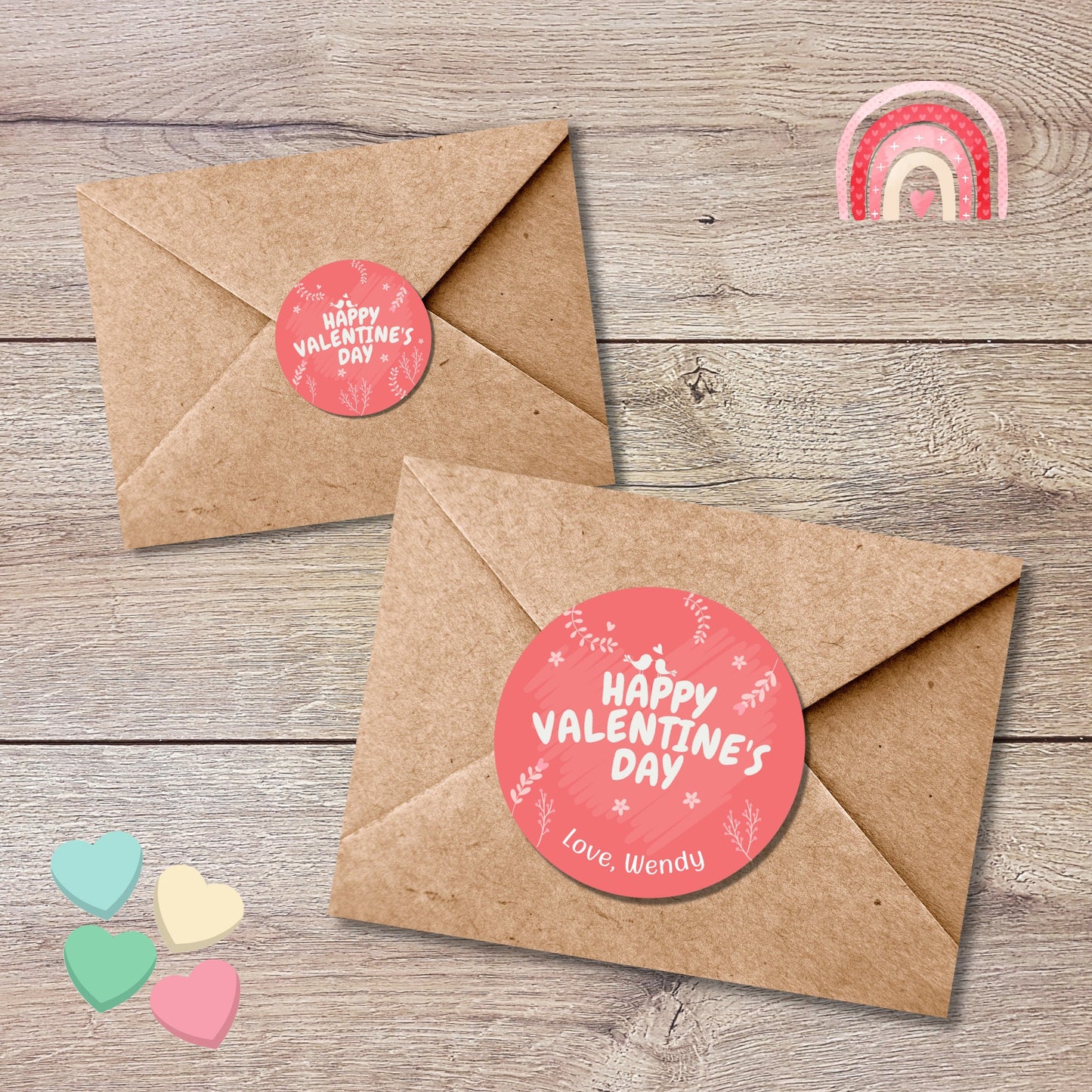Personalized Valentine's Day Stickers