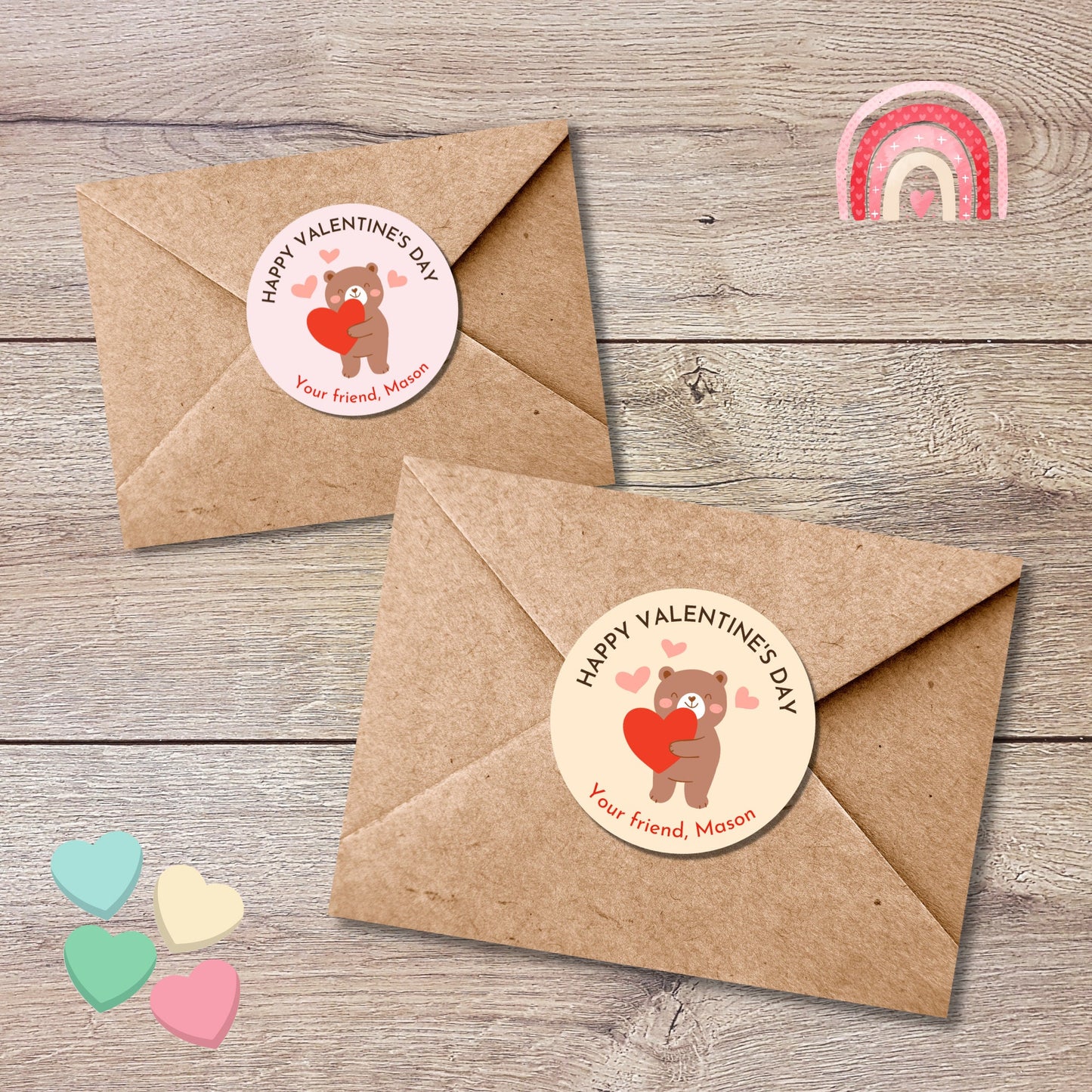 Personalized Valentine's Day Stickers