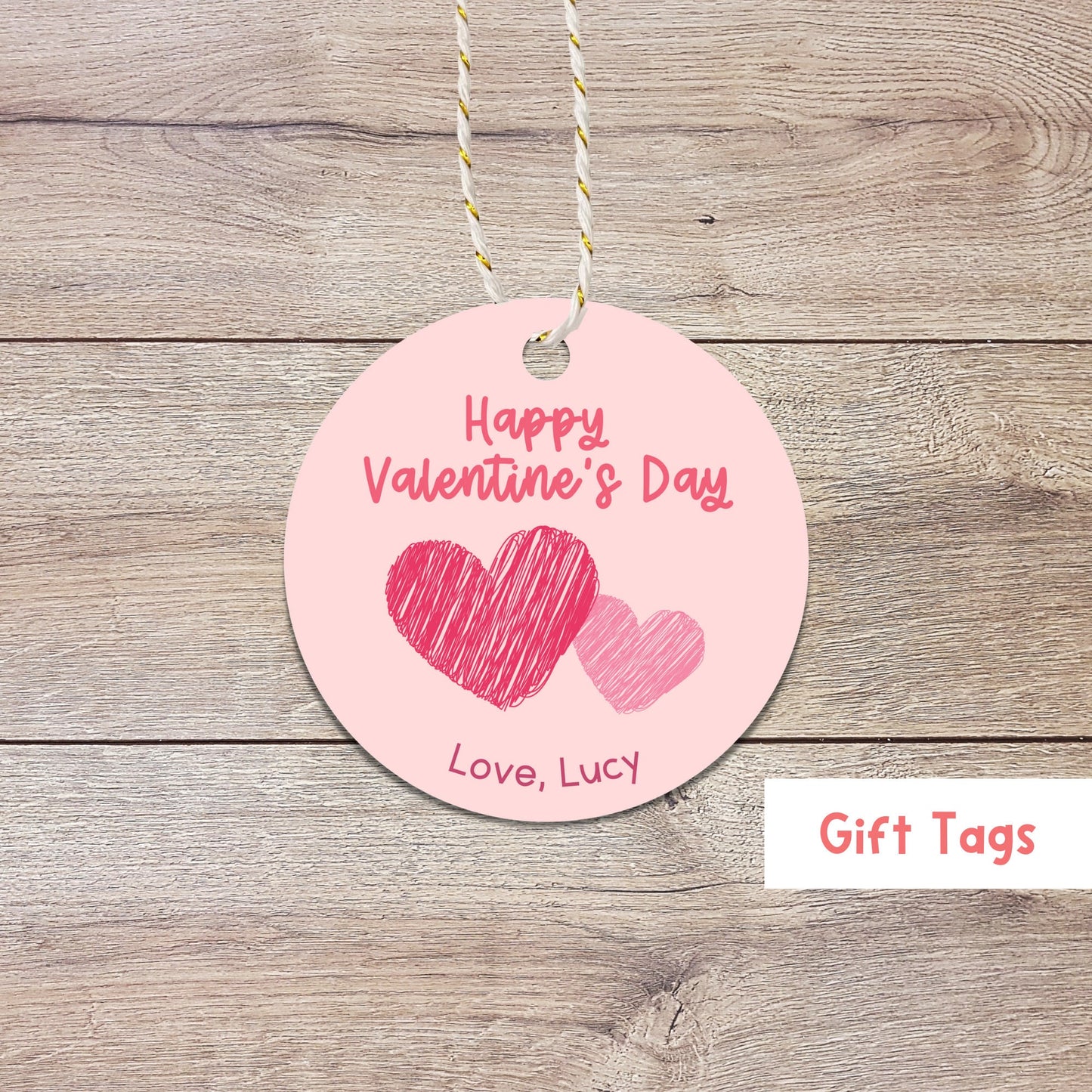 Personalized Valentine's Day Gift Tags