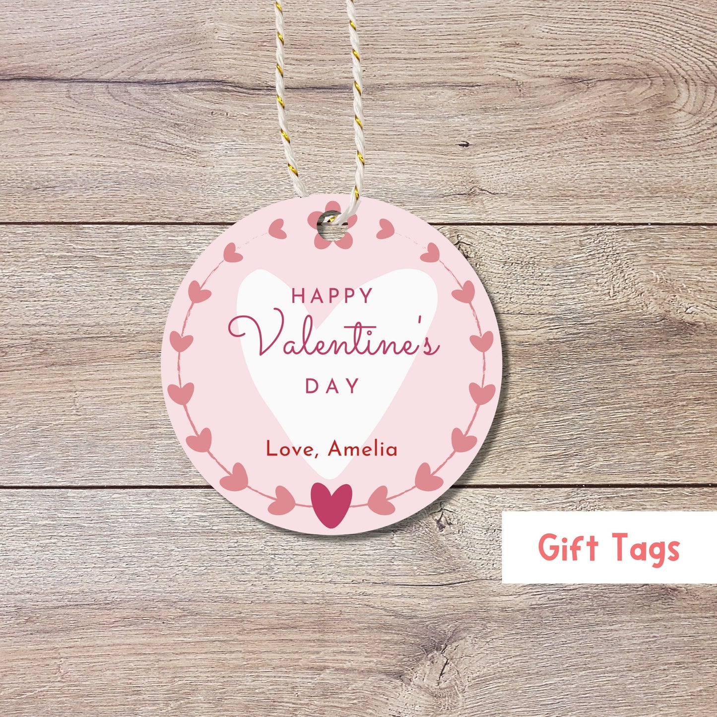 Personalized Valentine's Day Gift Tags