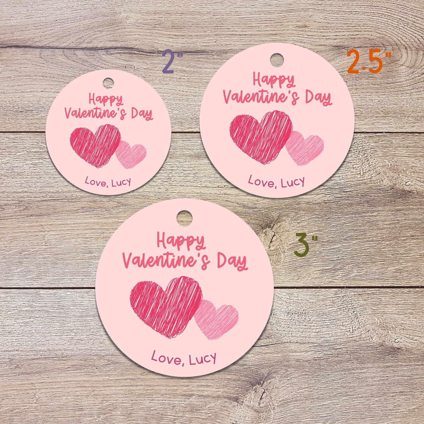 Personalized Valentine's Day Gift Tags