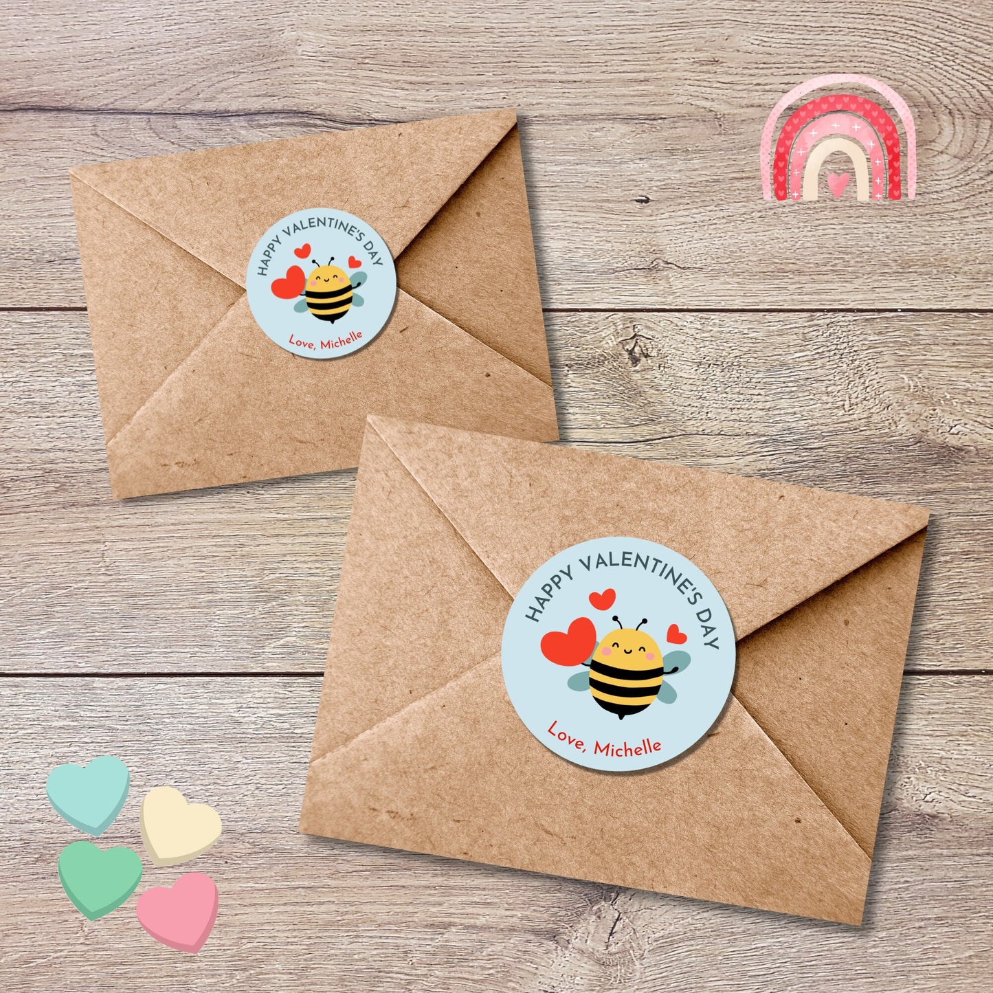 Personalized Valentine's Day Stickers