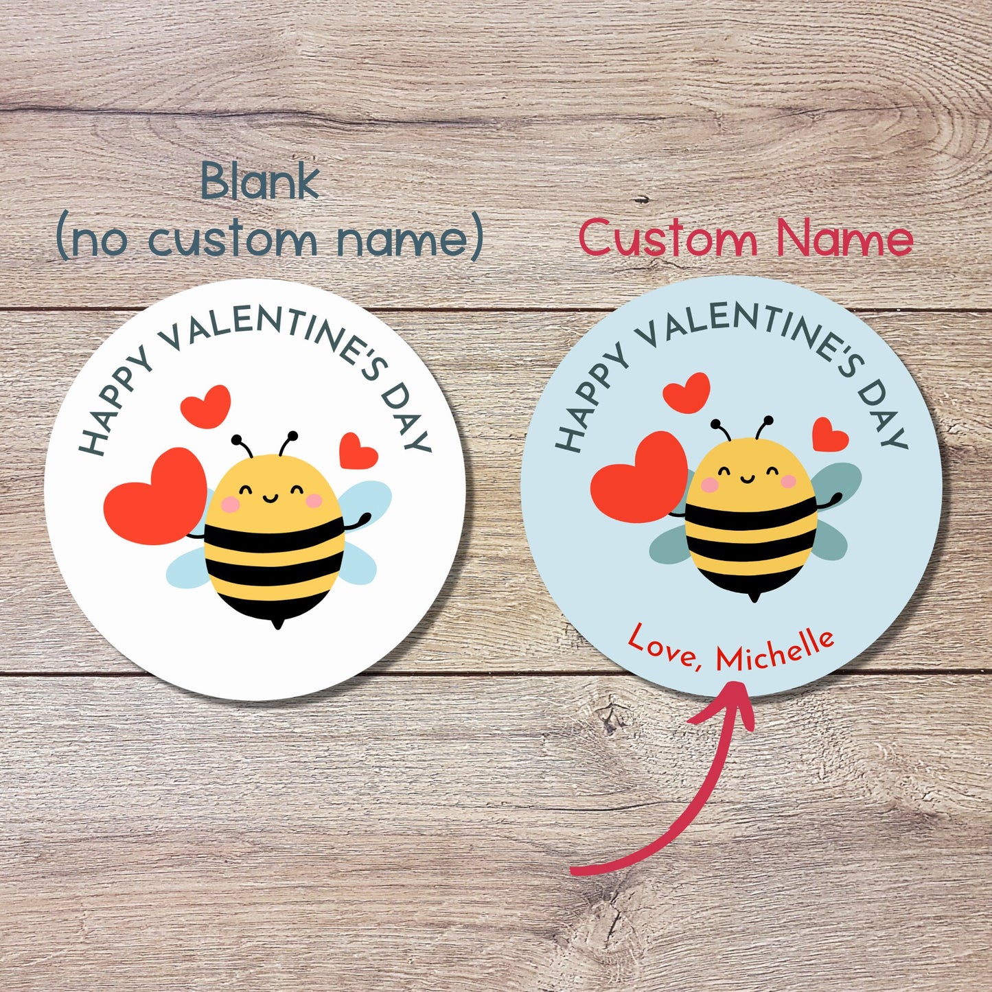 Personalized Valentine's Day Stickers