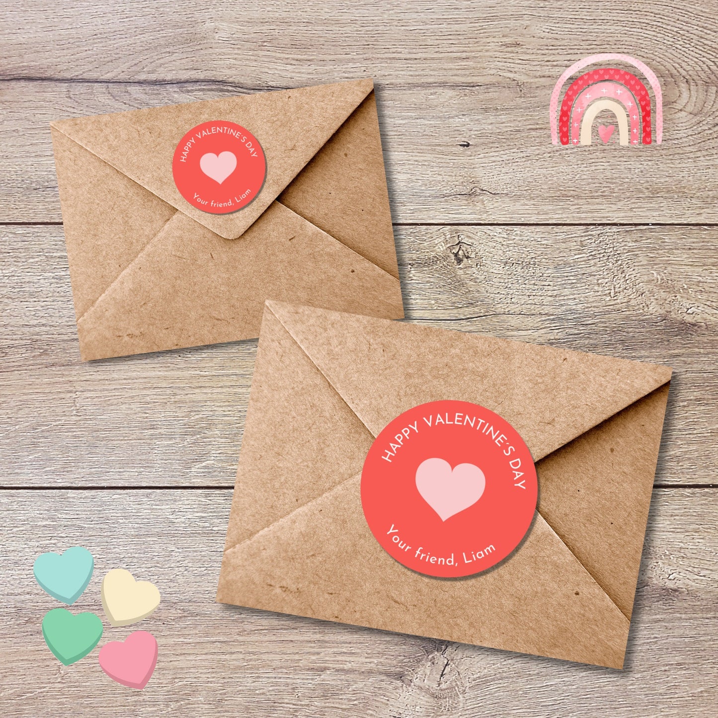 Personalized Valentine's Day Stickers