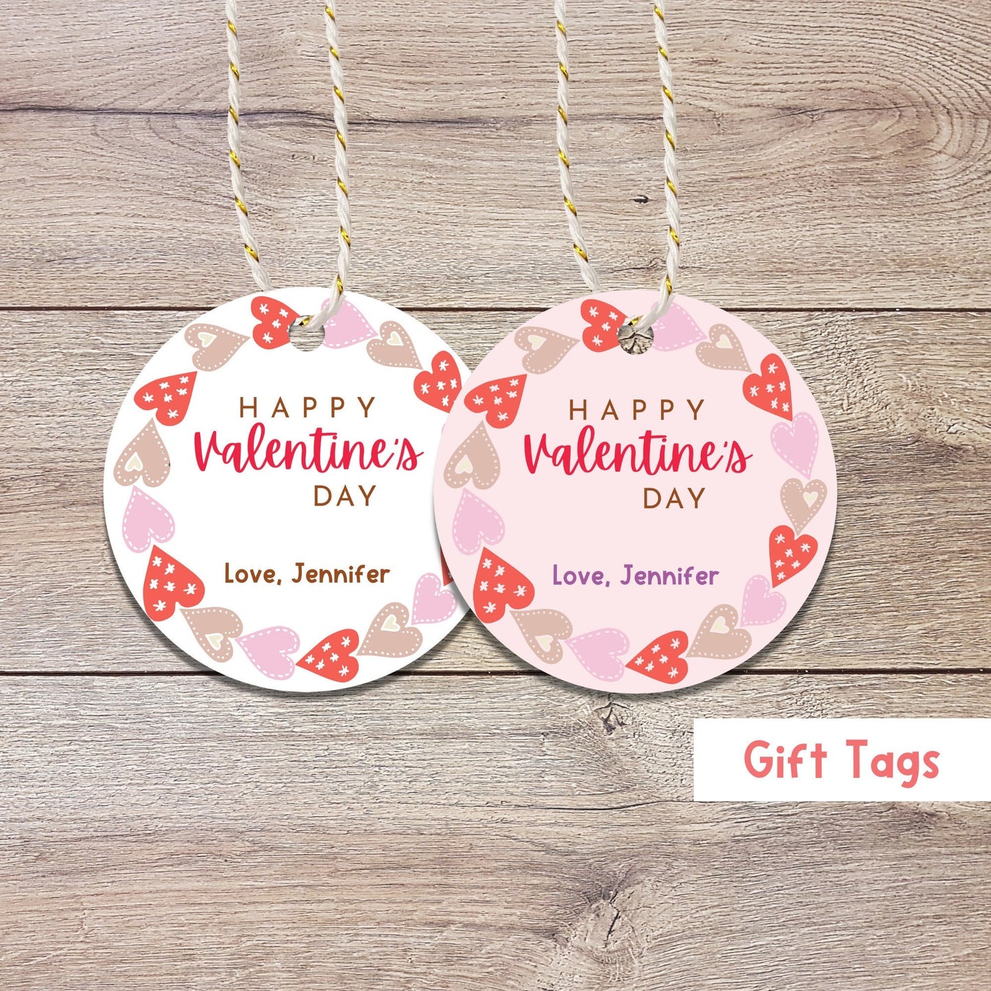 Personalized Valentine's Day Gift Tags