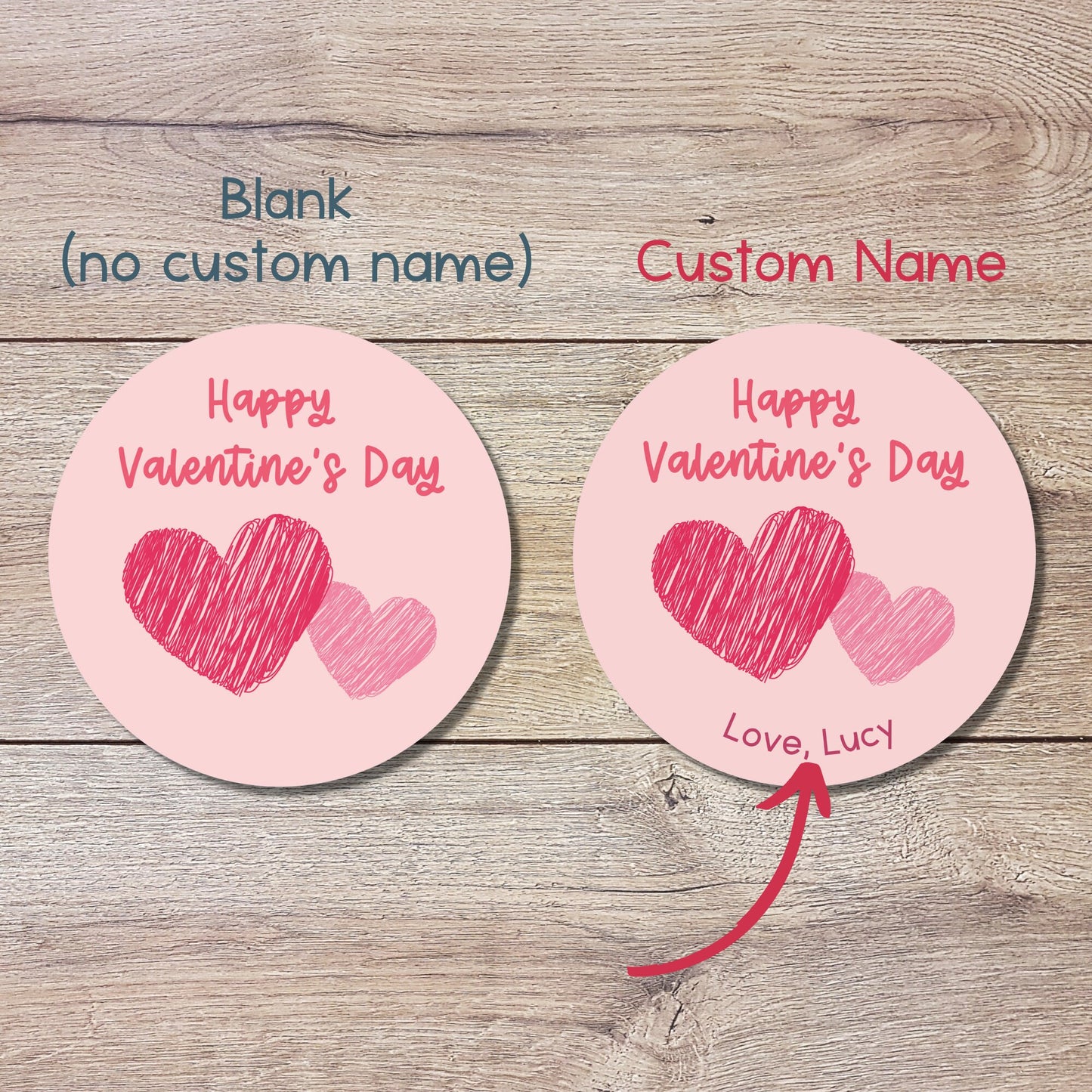 Personalized Valentine's Day Stickers