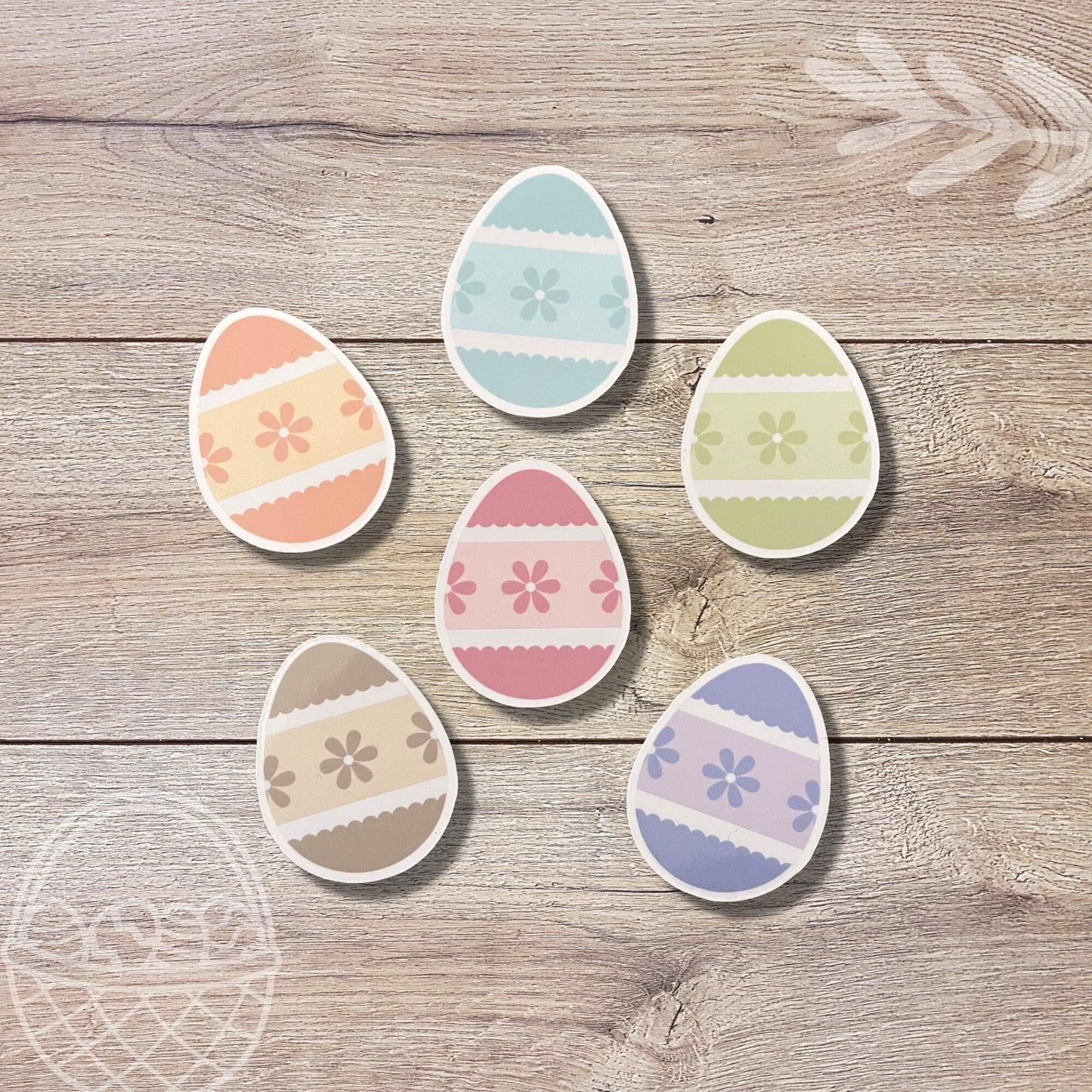 Easter Egg Vinyl Sticker, Easter Egg Basket Vinyl Sticker for Laptop Water Bottle, Cute Easter Sticker for Easter Basket Favor, Easter Gift