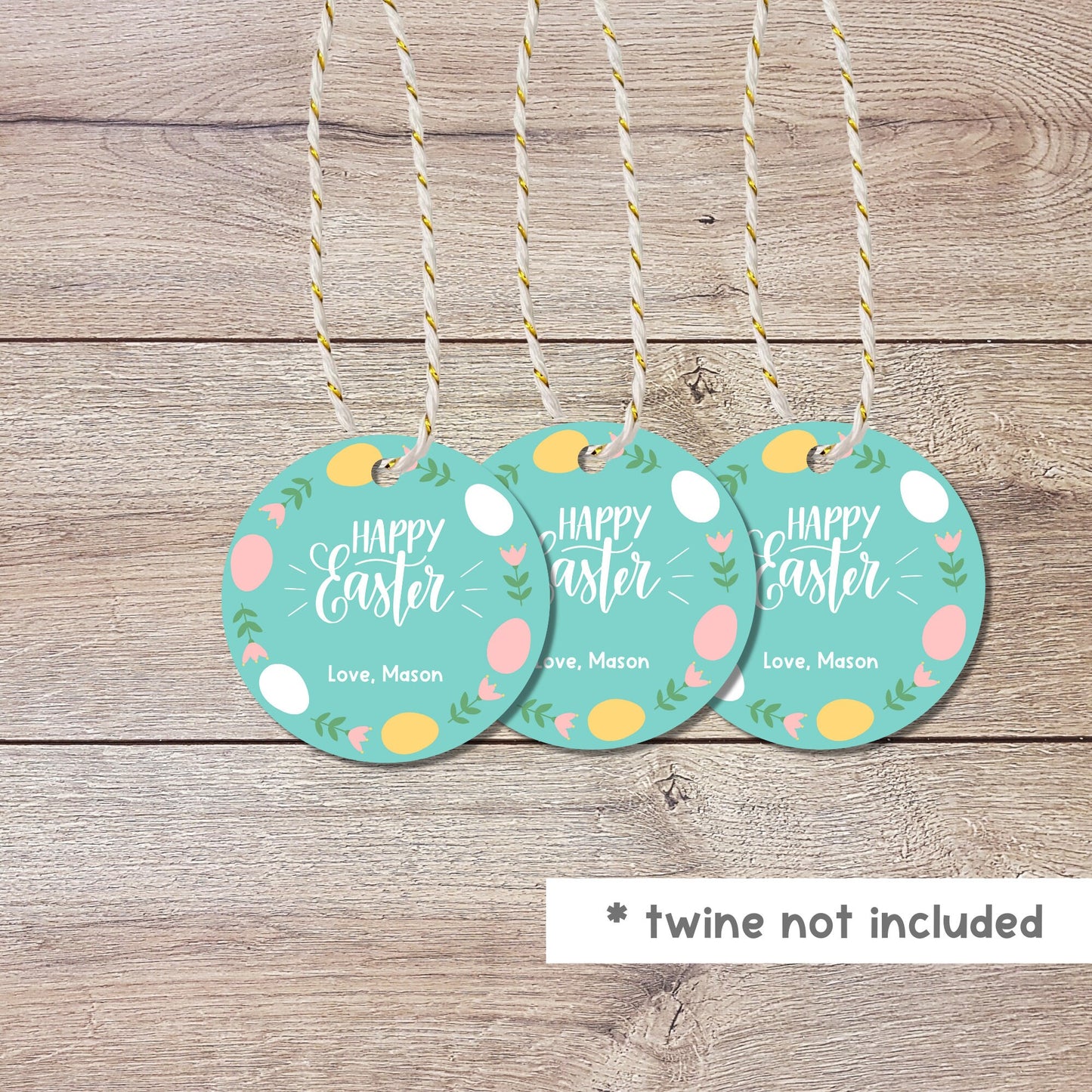 Personalized Easter Gift Tags, Matte Finish, Easter Tags, Easter Favor Treat Bag Tag, Cute Easter Tags, Custom Gift Tags, Easter Bunny Tag