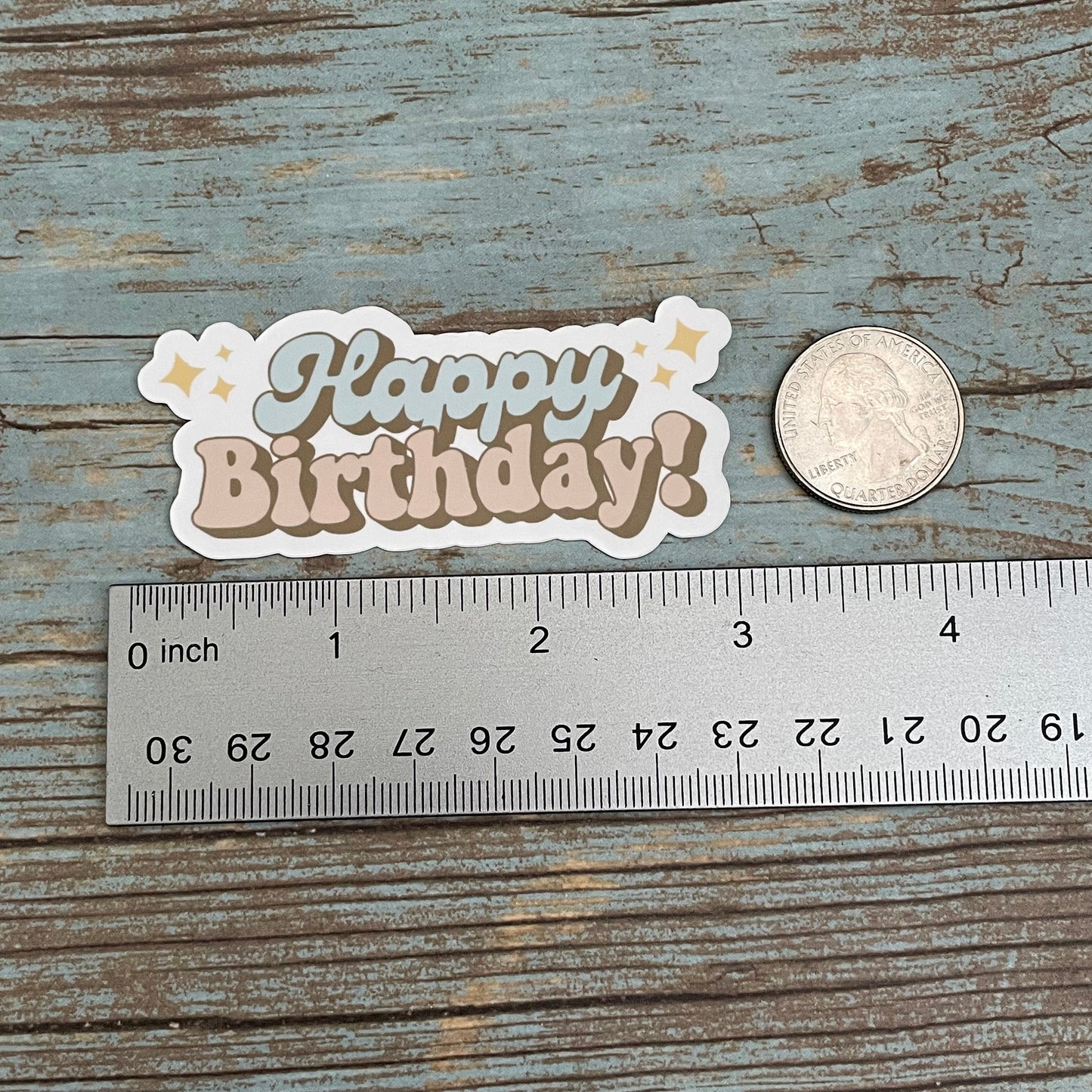 Happy Birthday Vinyl Sticker