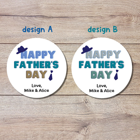 Personalized Father's Day Stickers, Father's Day Sticker, Custom Father's Day Label Best Dad Ever, Father's Day Gift Label Tag, Love You Dad