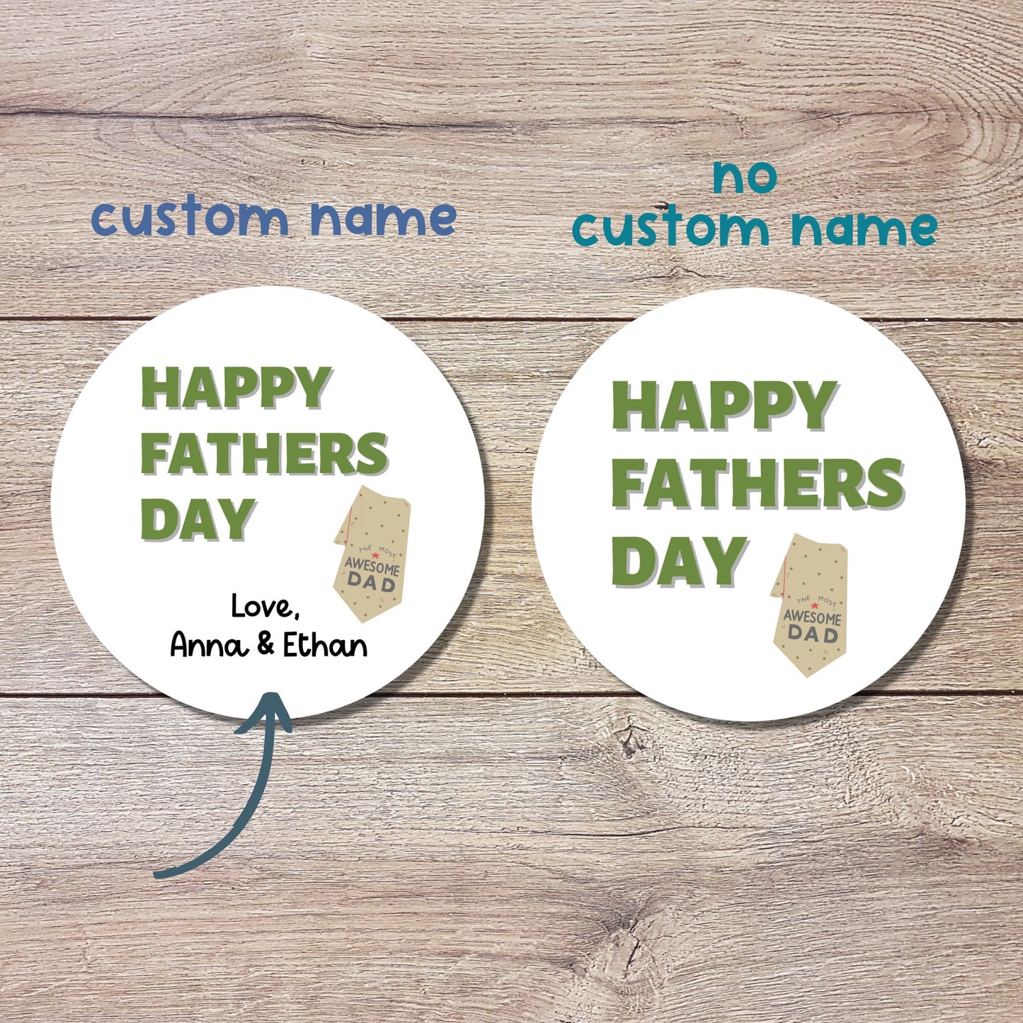 Personalized Father's Day Stickers, Father's Day Sticker, Custom Father's Day Label Best Dad Ever, Father's Day Gift Label Tag, Love You Dad