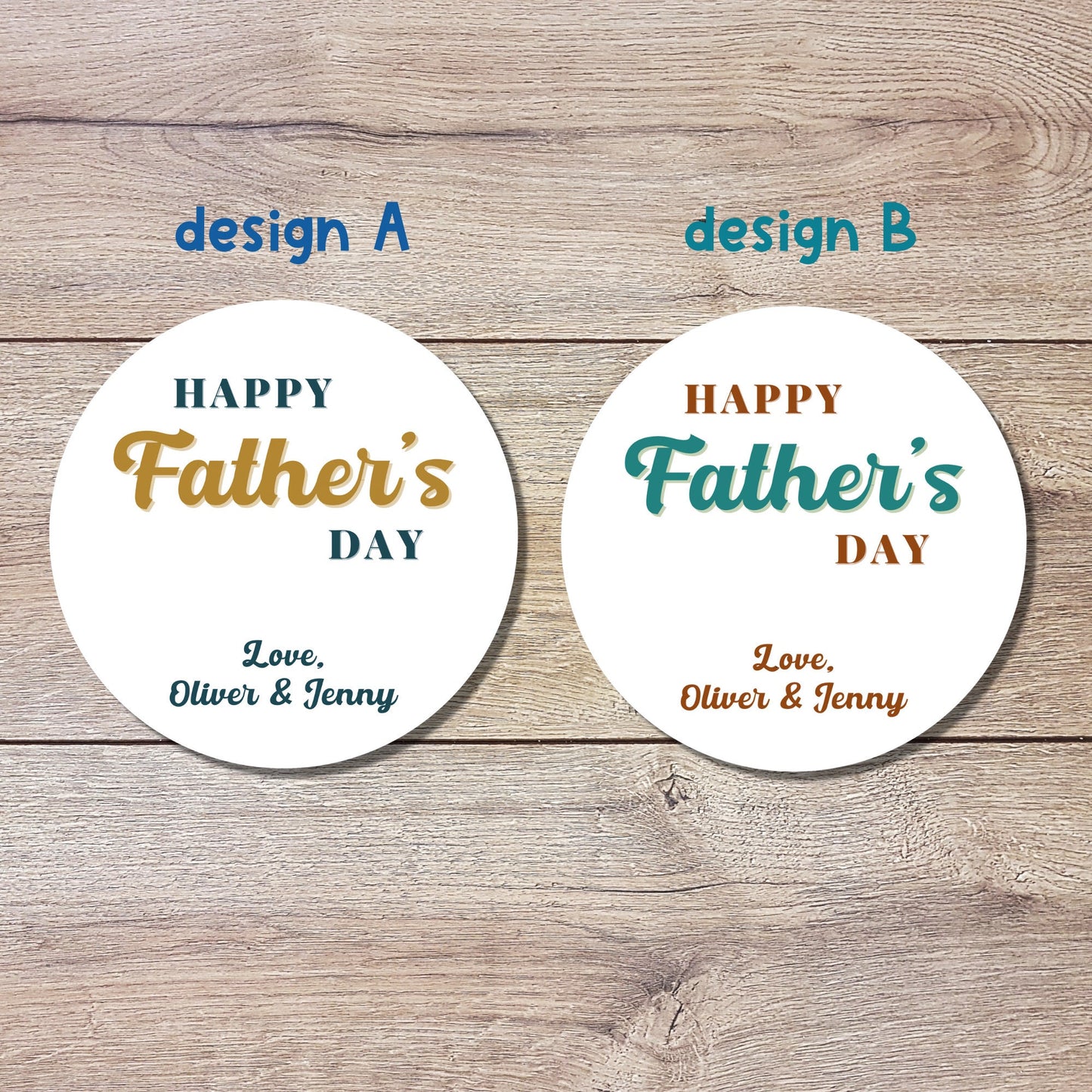 Personalized Father's Day Stickers, Father's Day Sticker, Custom Father's Day Label Best Dad Ever, Father's Day Gift Label Tag, Love You Dad