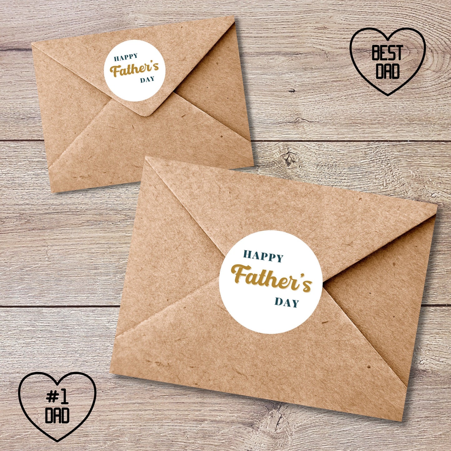 Personalized Father's Day Stickers, Father's Day Sticker, Custom Father's Day Label Best Dad Ever, Father's Day Gift Label Tag, Love You Dad