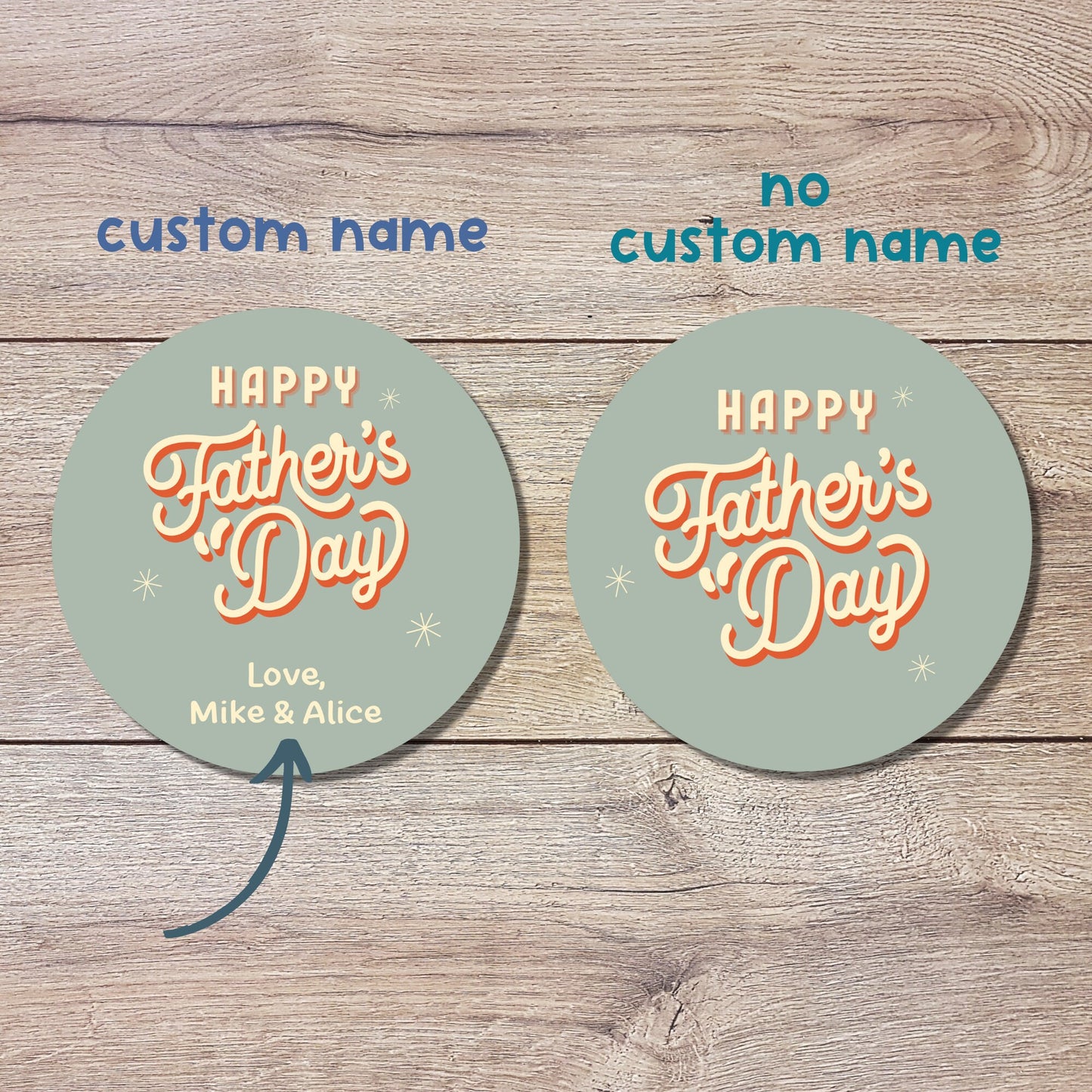 Personalized Father's Day Stickers, Father's Day Sticker, Custom Father's Day Label Best Dad Ever, Father's Day Gift Label Tag, Love You Dad