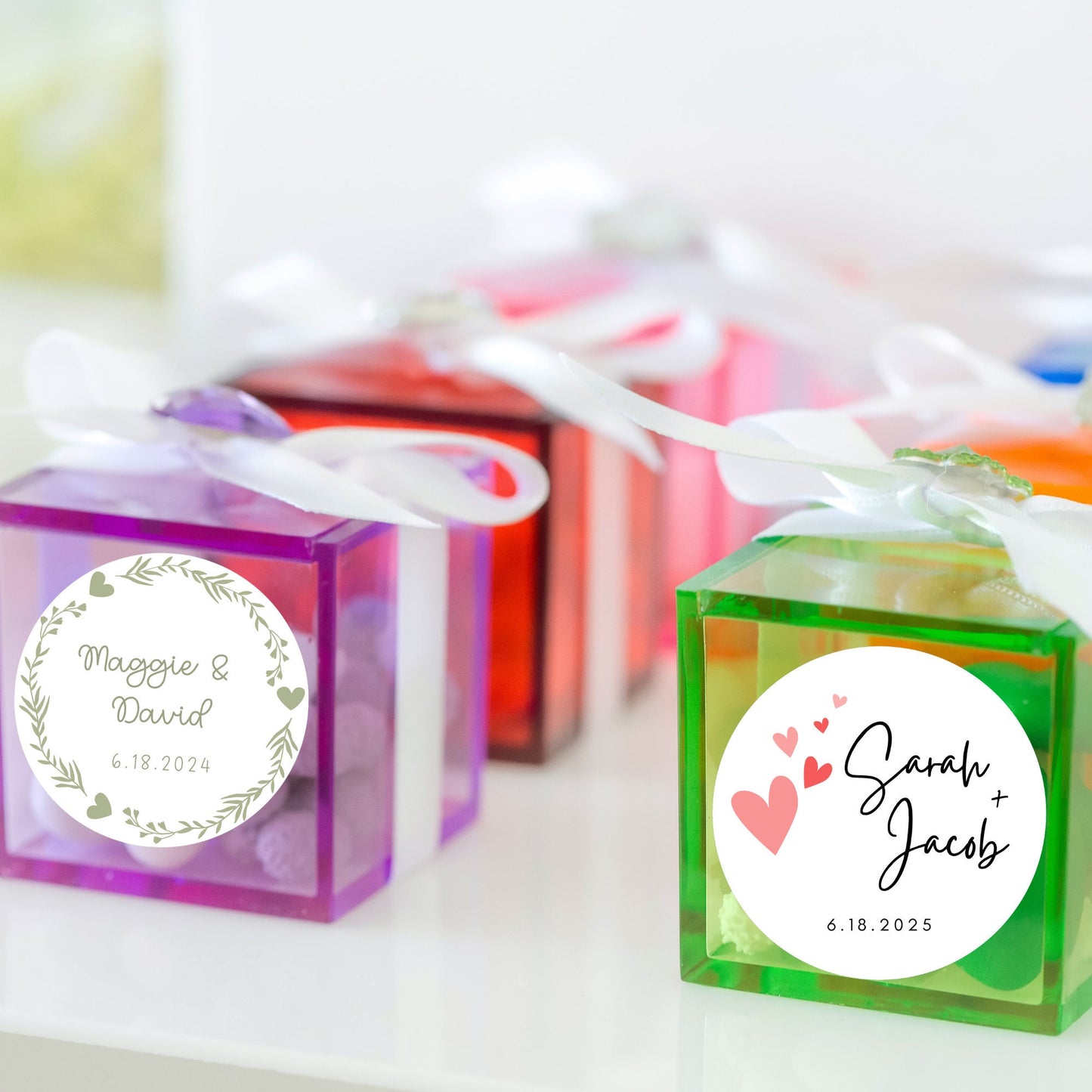 Personalized Wedding Stickers, Custom Wedding Labels, Happy Wedding Favor, Wedding Invitation Envelope Seal, Custom Wedding Initials Sticker