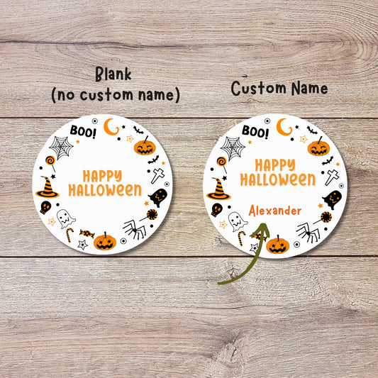 Personalized Halloween Stickers, Custom Halloween Pumpkins Party Favor Labels