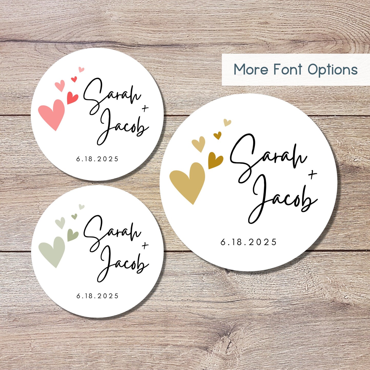 Personalized Wedding Stickers, Custom Wedding Labels, Happy Wedding Favor, Wedding Invitation Envelope Seal, Custom Wedding Initials Sticker