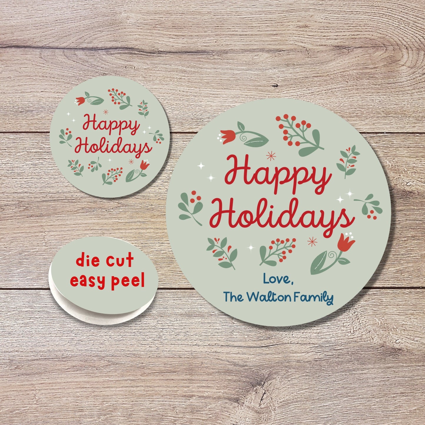 Personalized Christmas Stickers