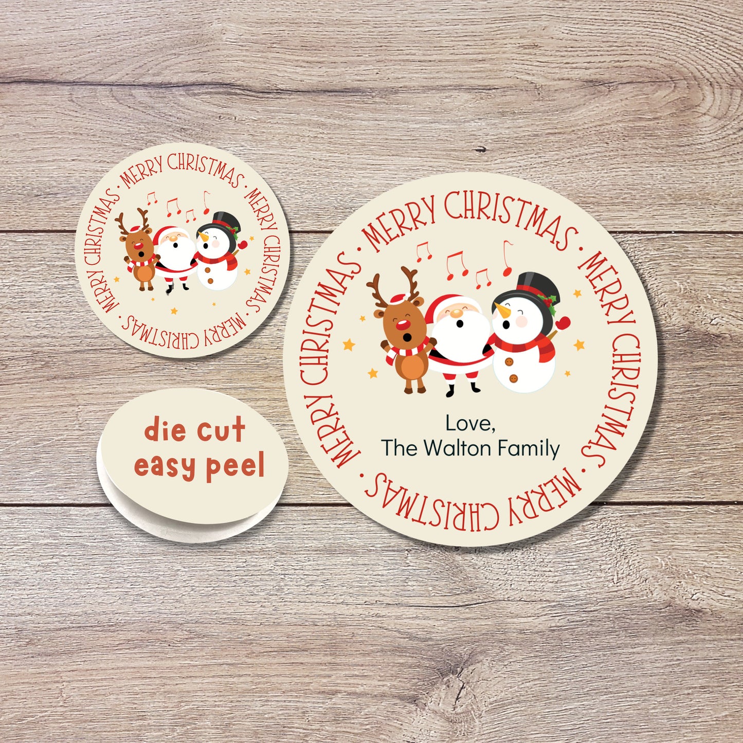 Personalized Christmas Stickers