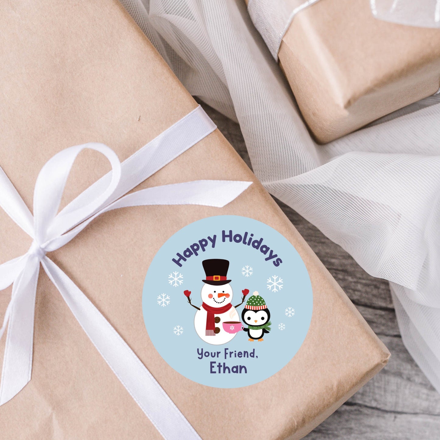 Personalized Christmas Stickers