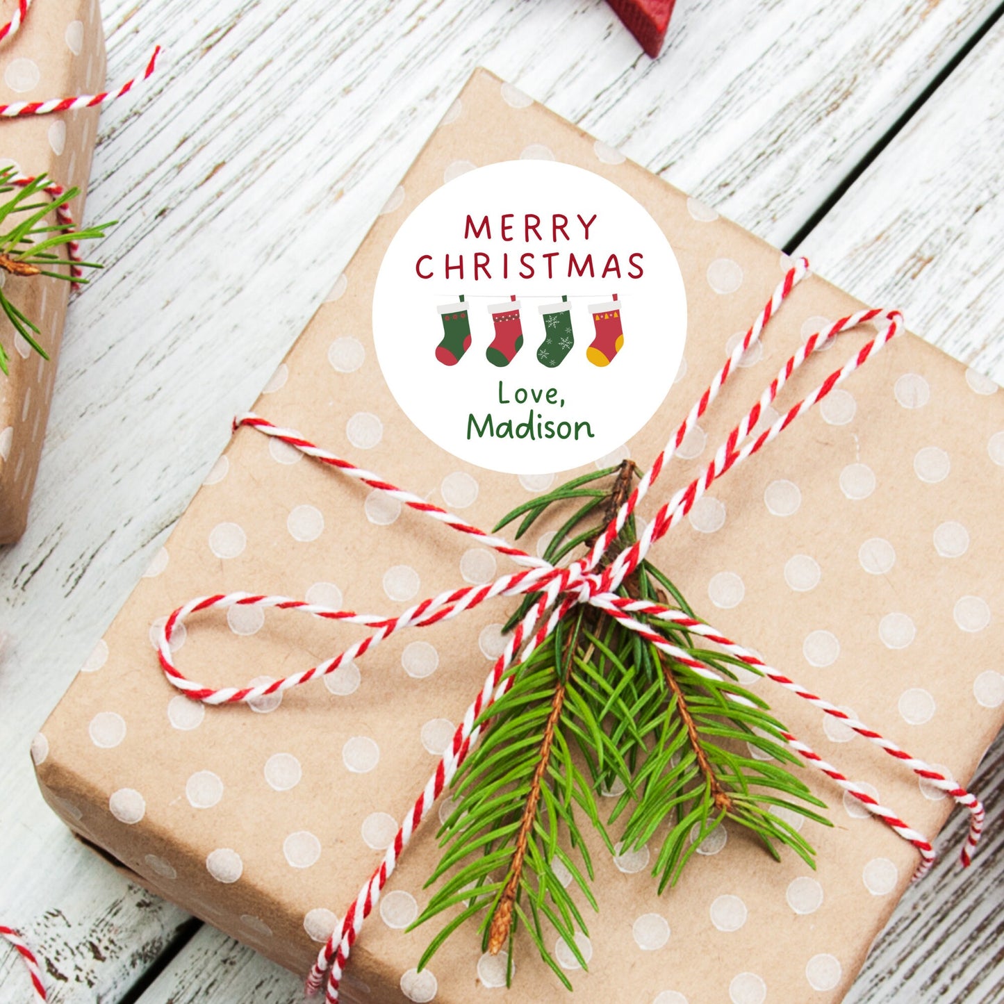 Personalized Christmas Stickers