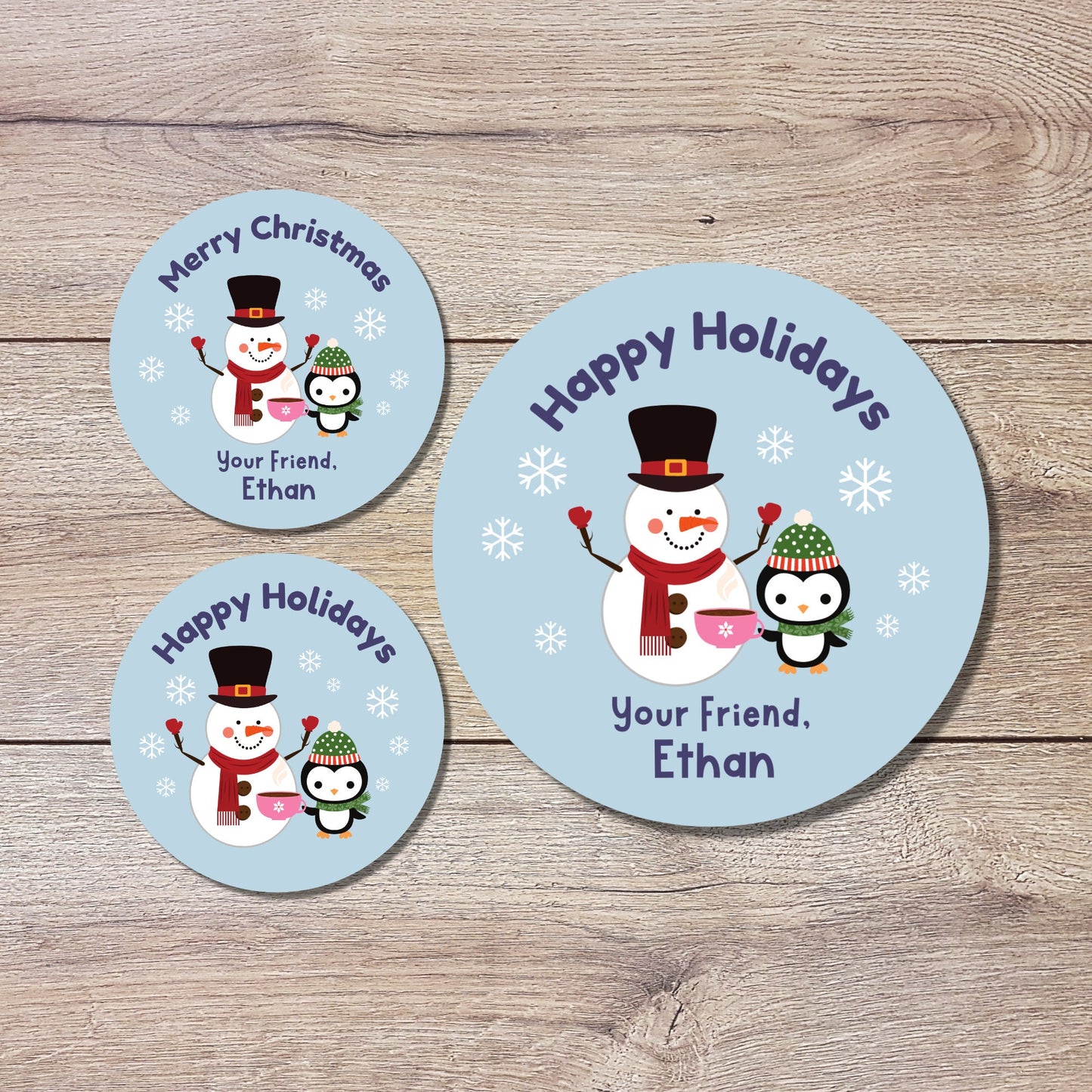 Personalized Christmas Stickers