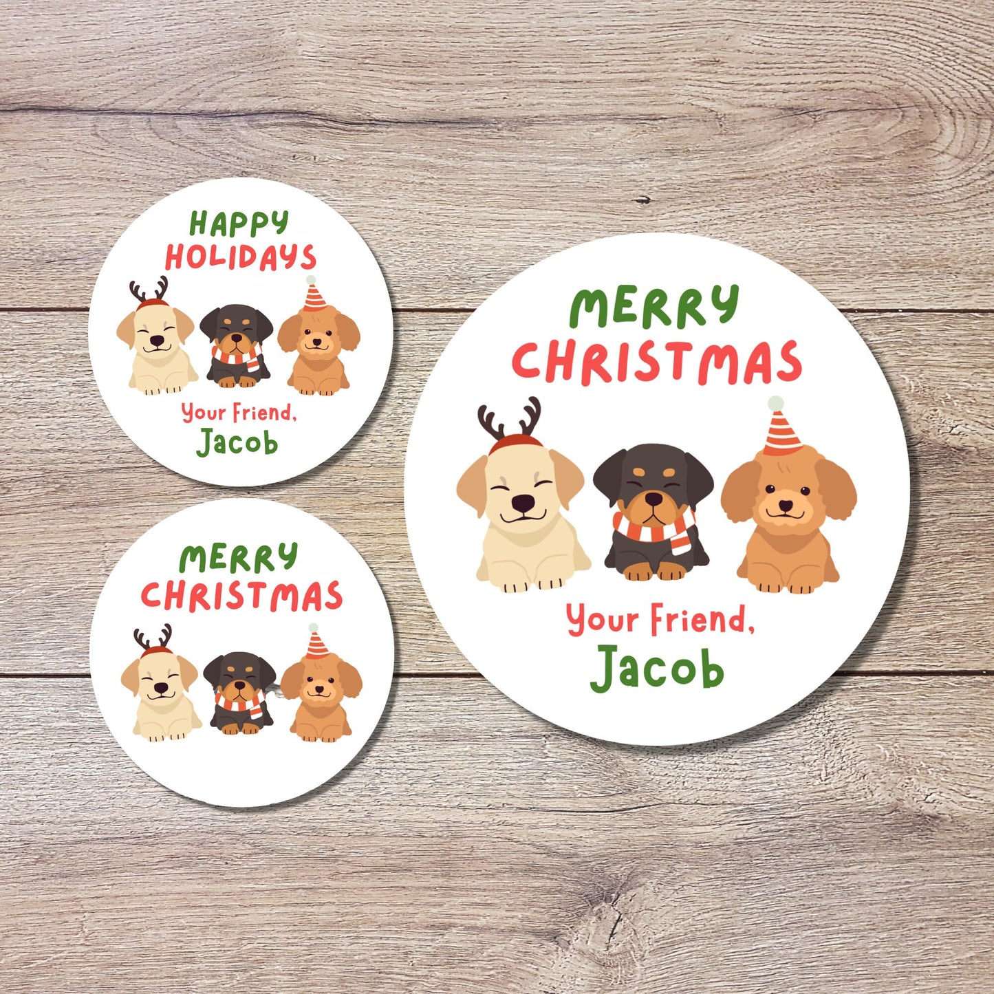 Personalized Christmas Stickers