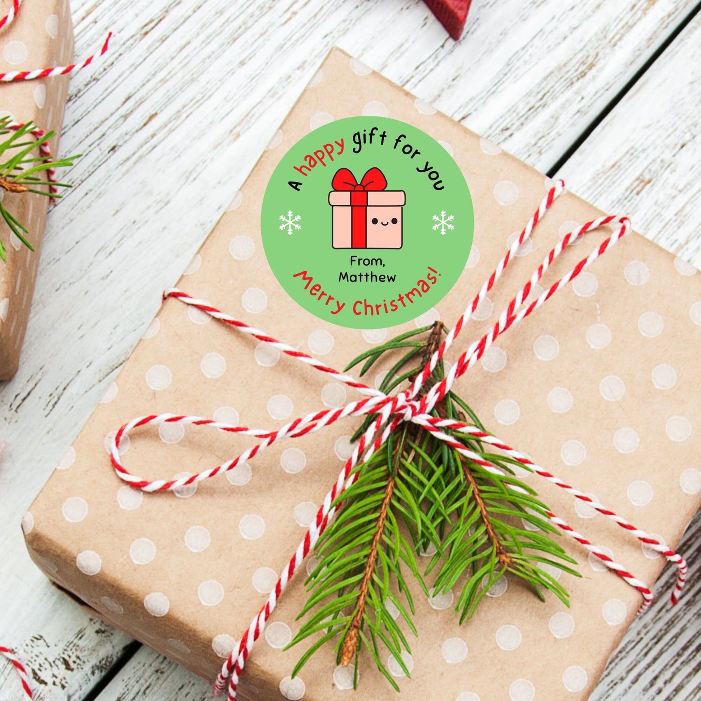 Personalized Christmas Stickers