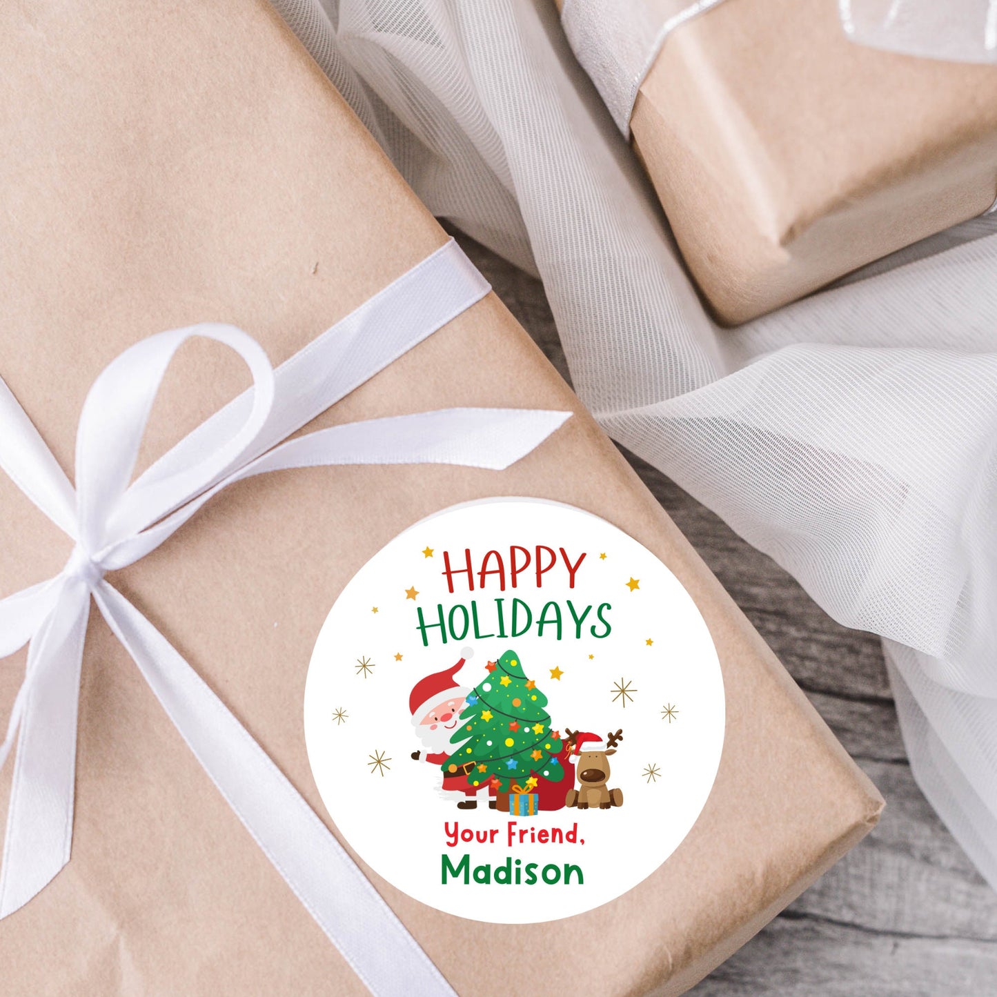 Personalized Christmas Stickers