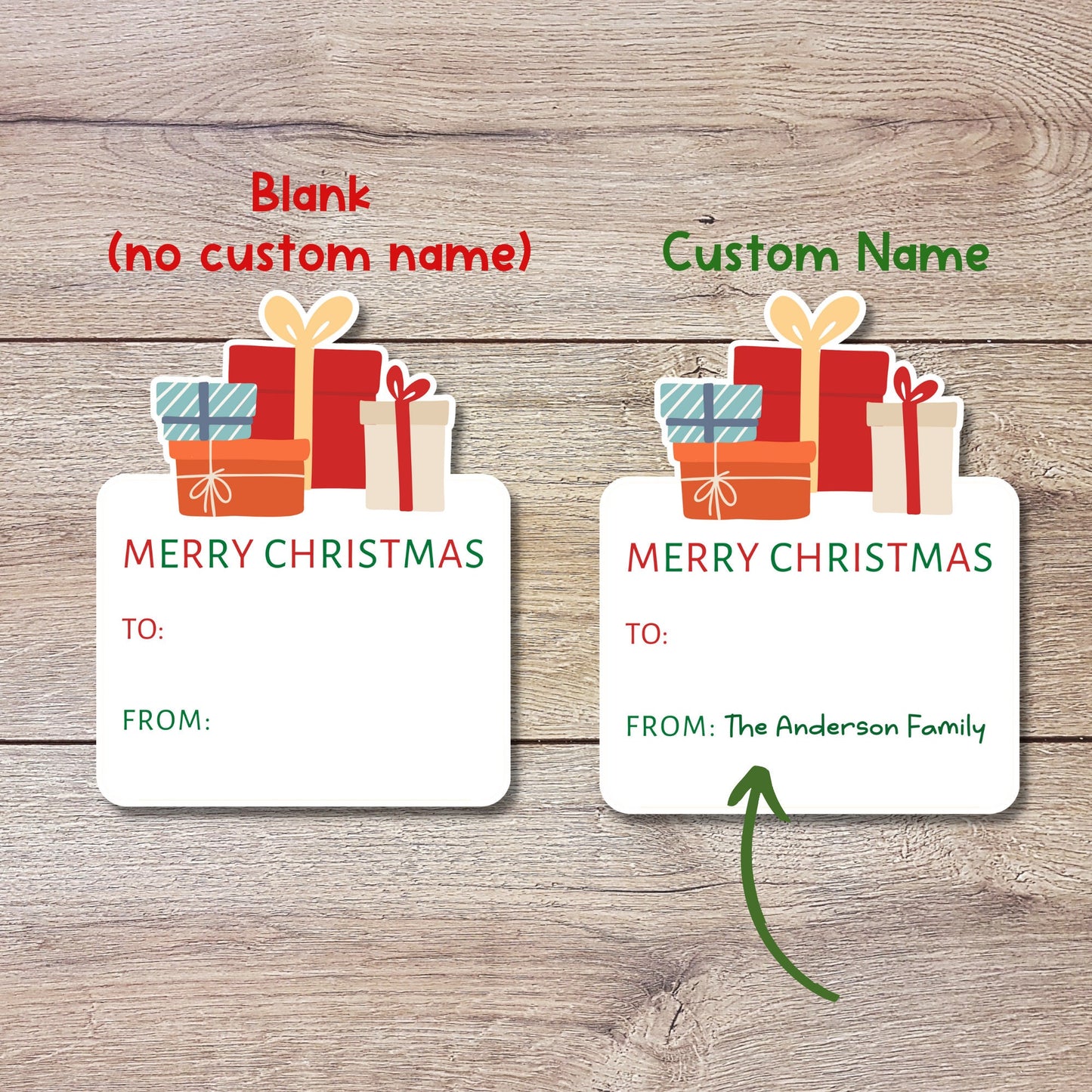Personalized Christmas Stickers