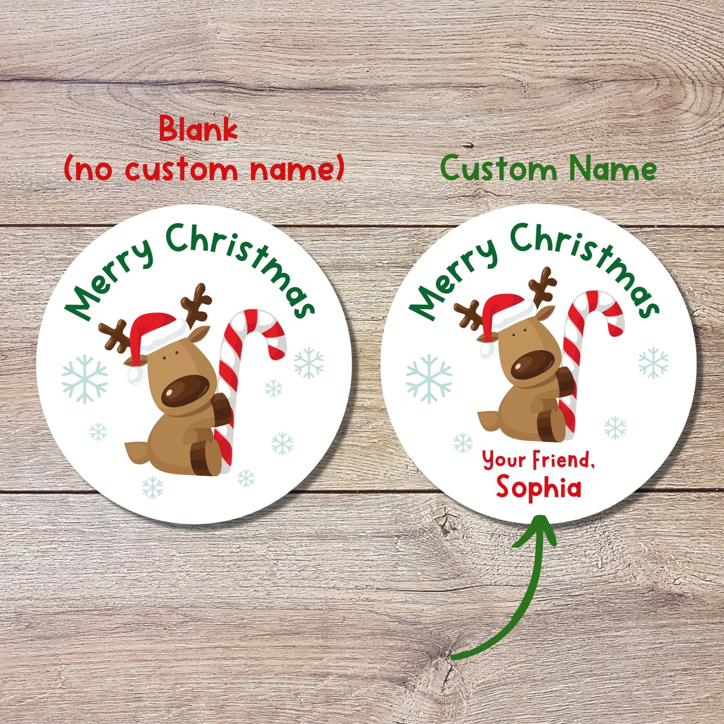 Personalized Christmas Stickers