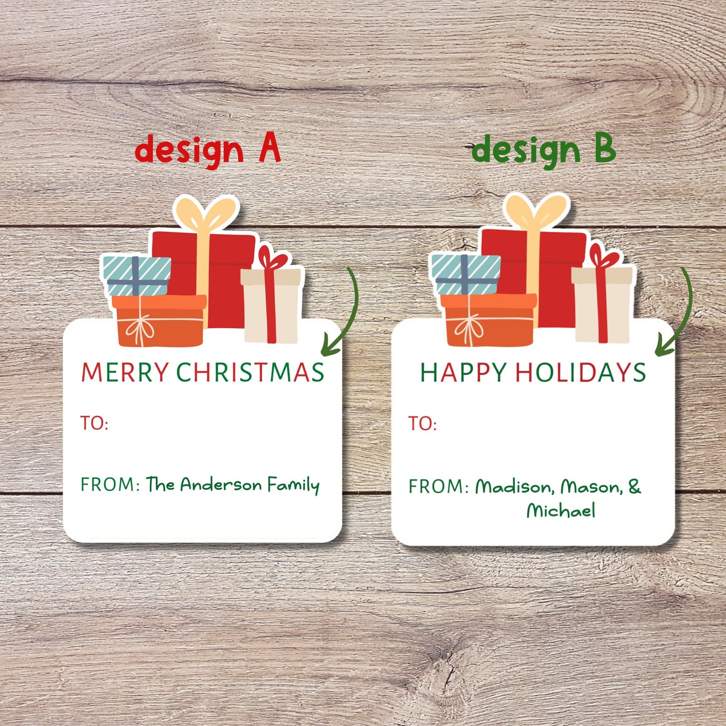 Personalized Christmas Stickers